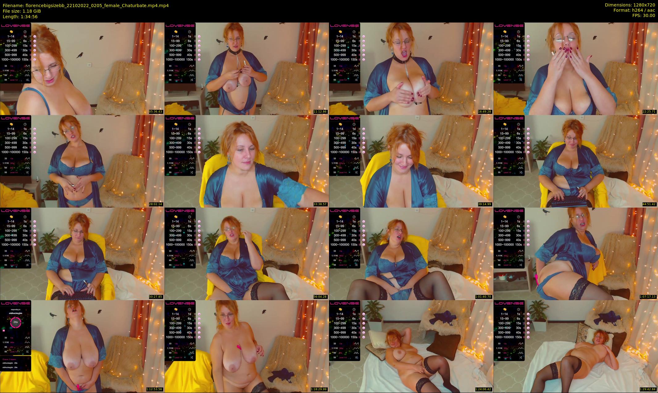 florencebigsizebb — 95 minute Chaturbate female cam show recording, 720p, Oct 22, 2022