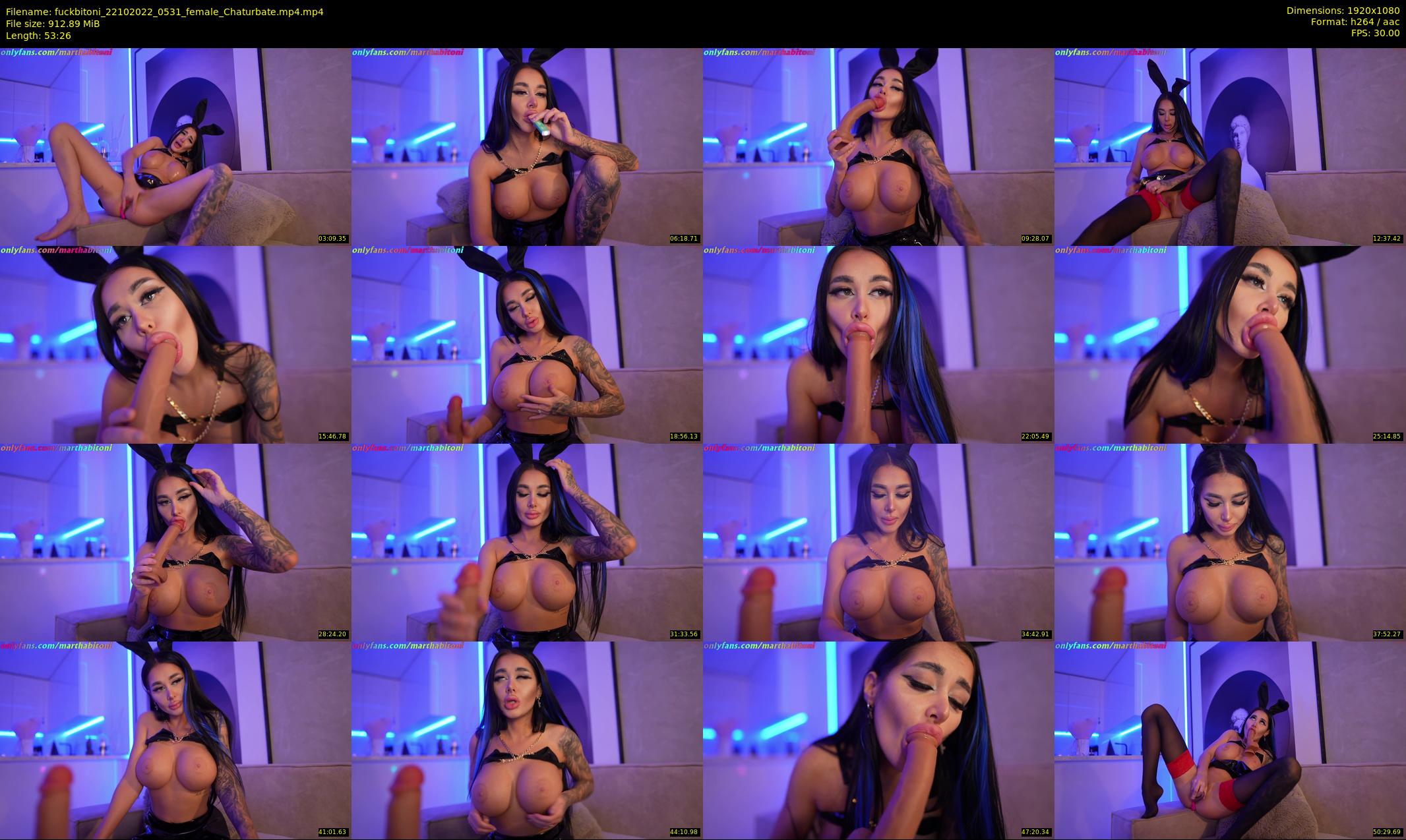 fuckbitoni — 54 minute Chaturbate couple cam show recording, 1080p, Oct 22, 2022