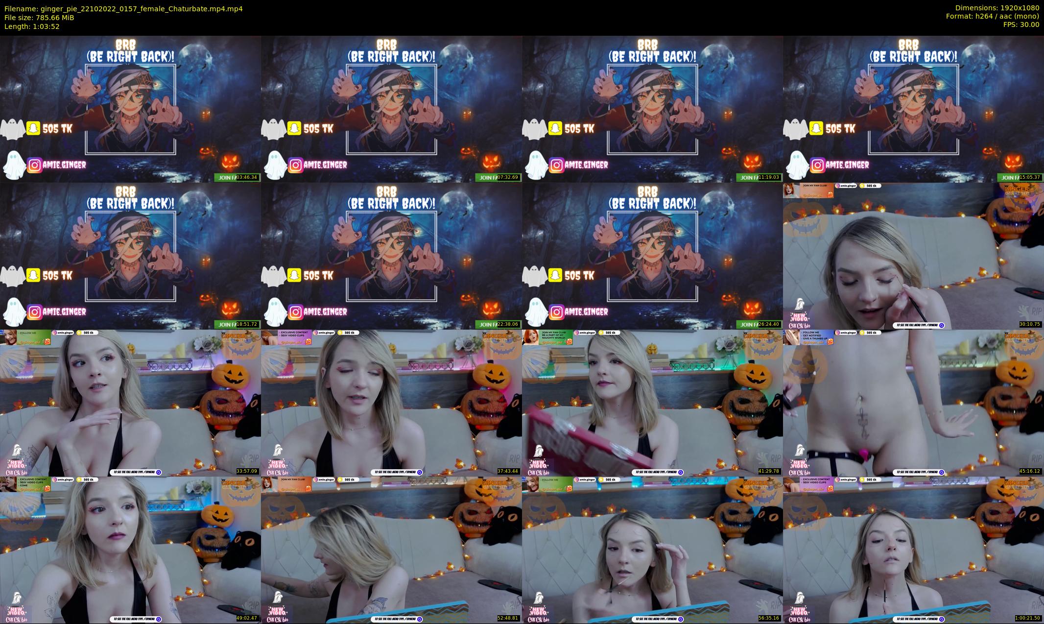 ginger_pie — 64 minute Chaturbate female cam show recording, 1080p, Oct 22, 2022