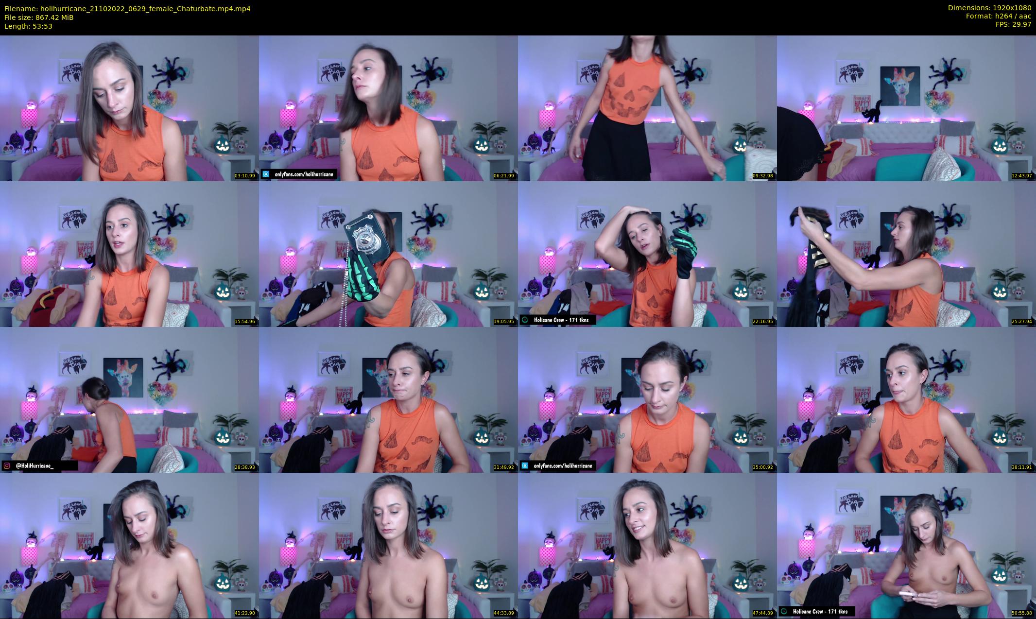 holihurricane — 54 minute Chaturbate female cam show recording, 1080p, Oct 21, 2022