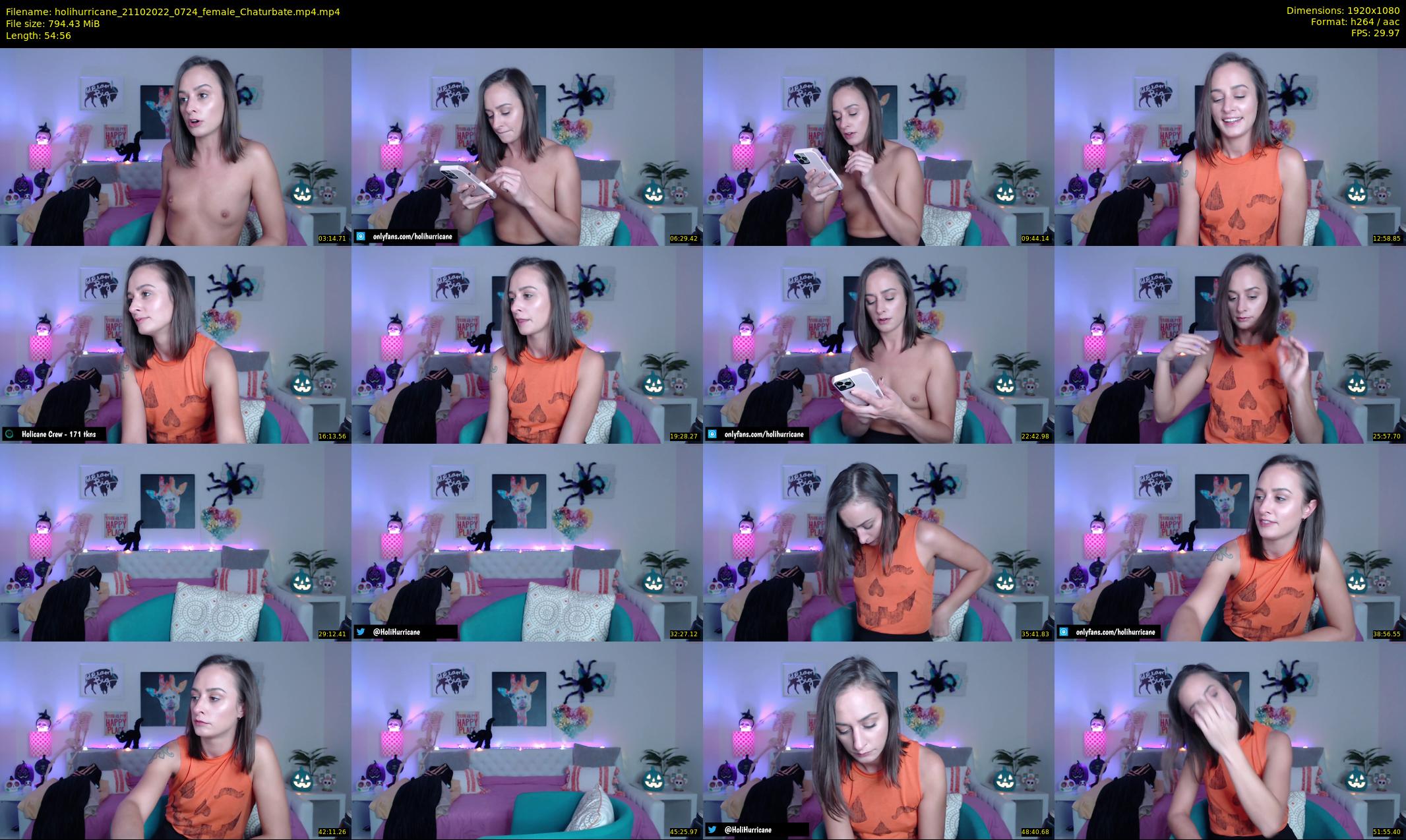 holihurricane — 55 minute Chaturbate female cam show recording, 1080p, Oct 21, 2022