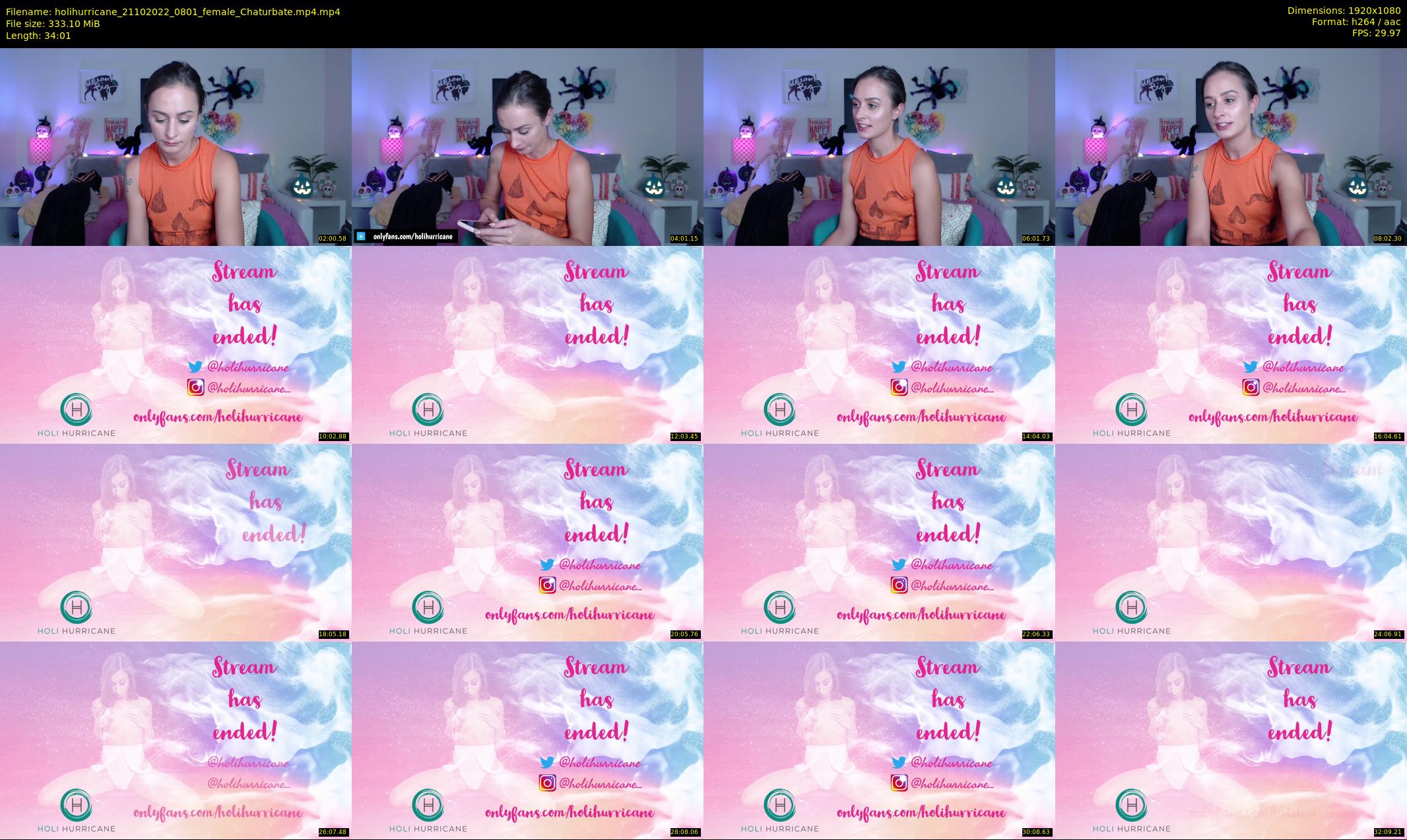 holihurricane — 35 minute Chaturbate female cam show recording, 1080p, Oct 21, 2022