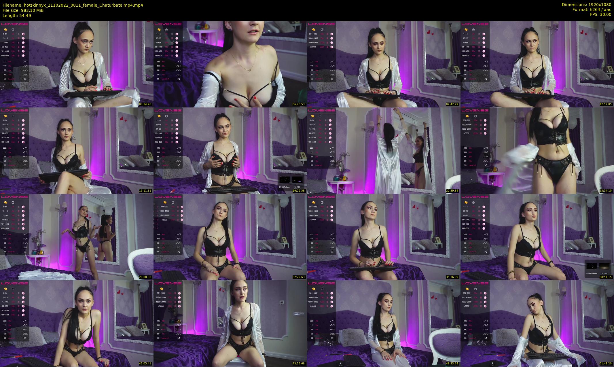 hotskinnyx — 55 minute Chaturbate female cam show recording, 1080p, Oct 21, 2022
