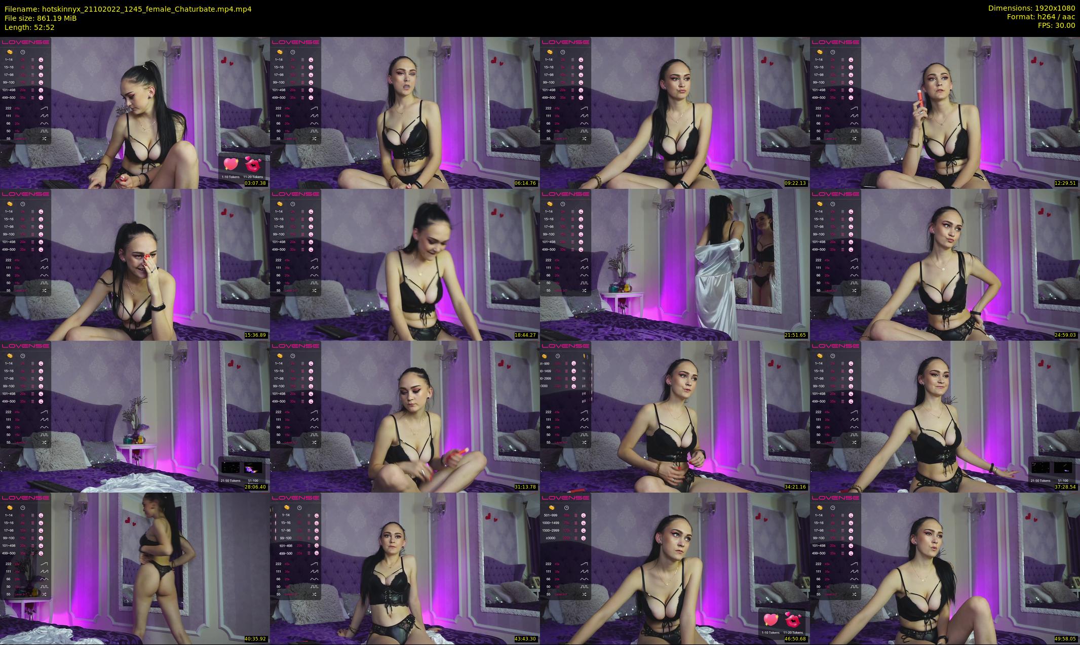 hotskinnyx — 53 minute Chaturbate female cam show recording, 1080p, Oct 21, 2022