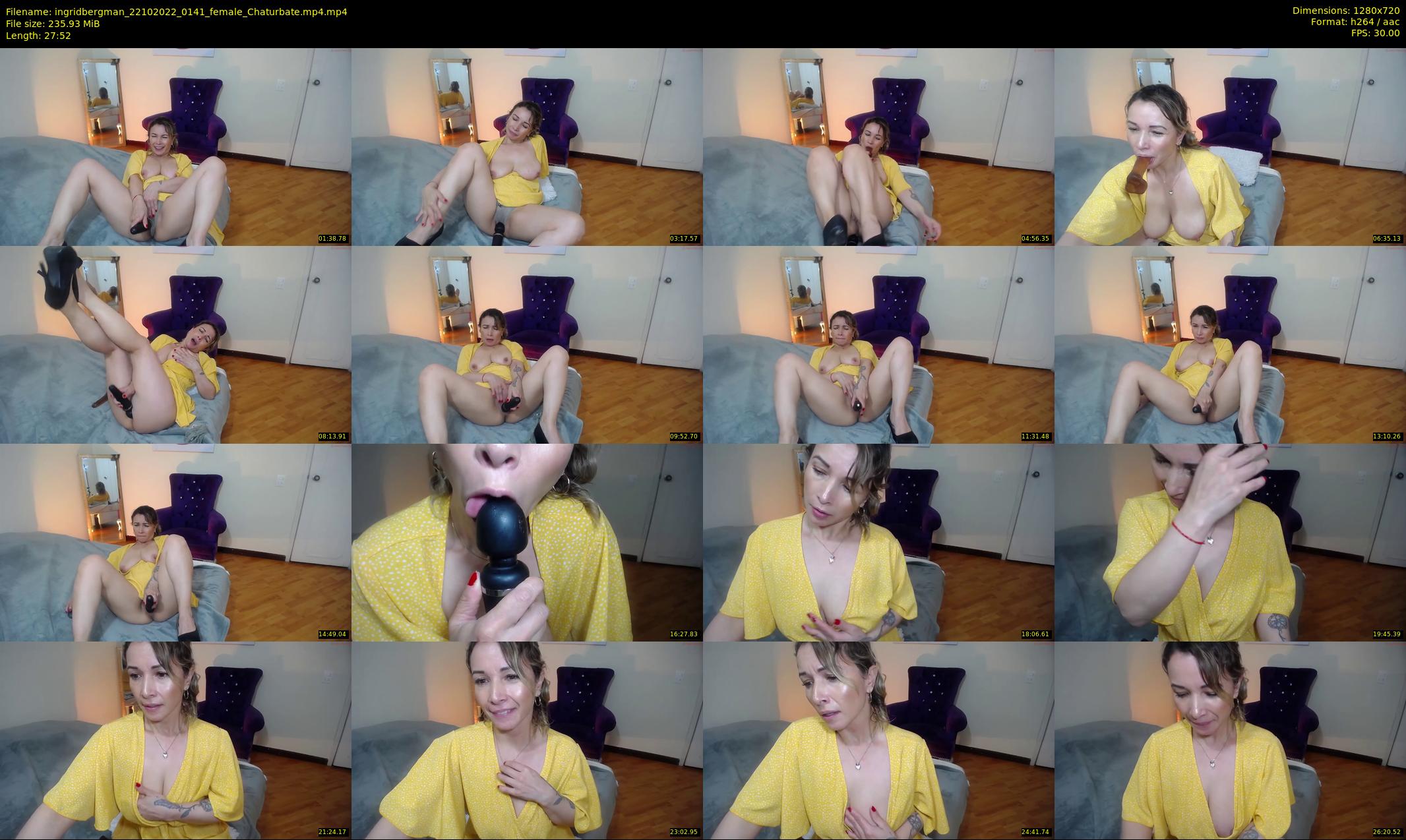 ingridbergman — 28 minute Chaturbate female cam show recording, 720p, Oct 22, 2022