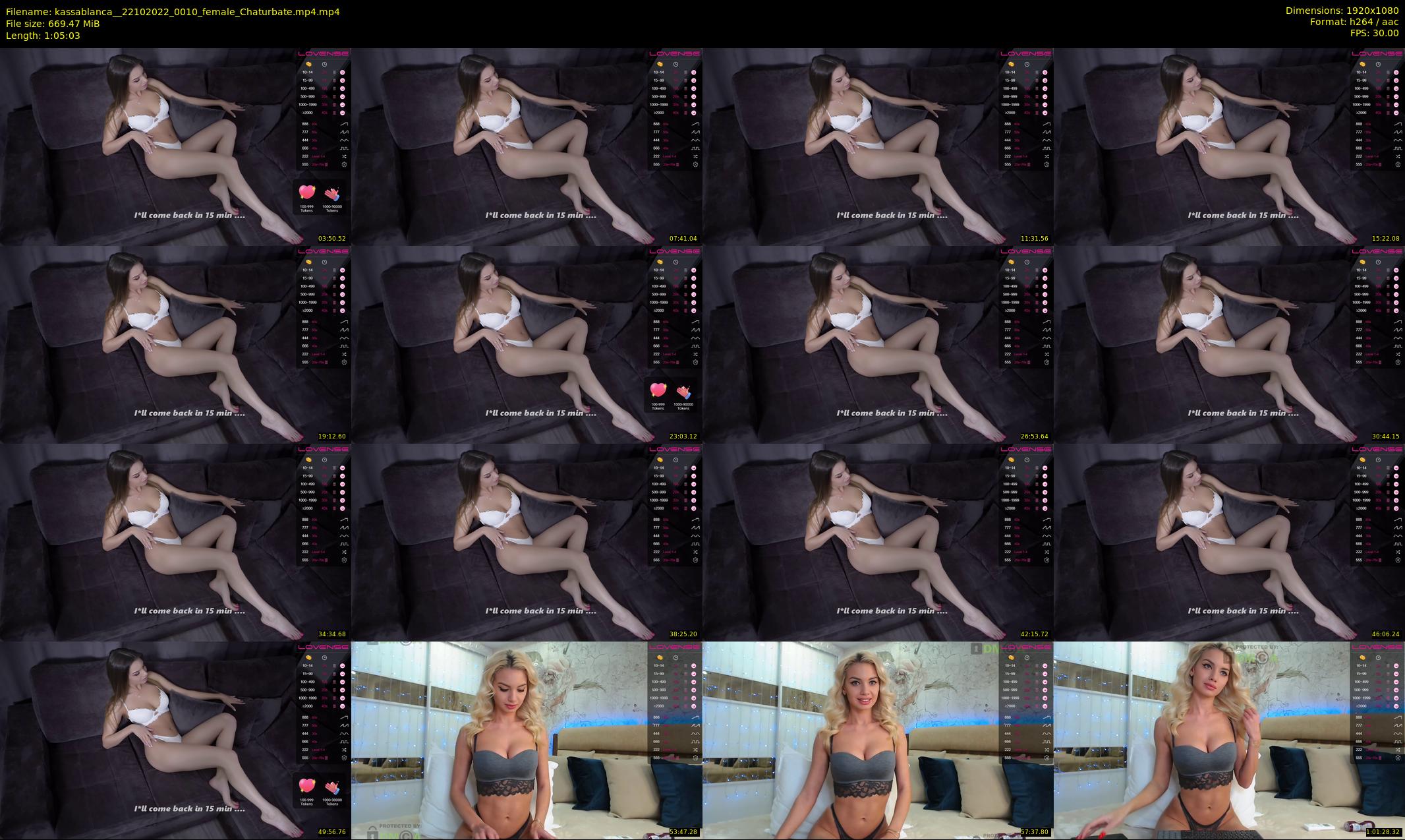 kassablanca_ — 66 minute Chaturbate female cam show recording, 1080p, Oct 22, 2022