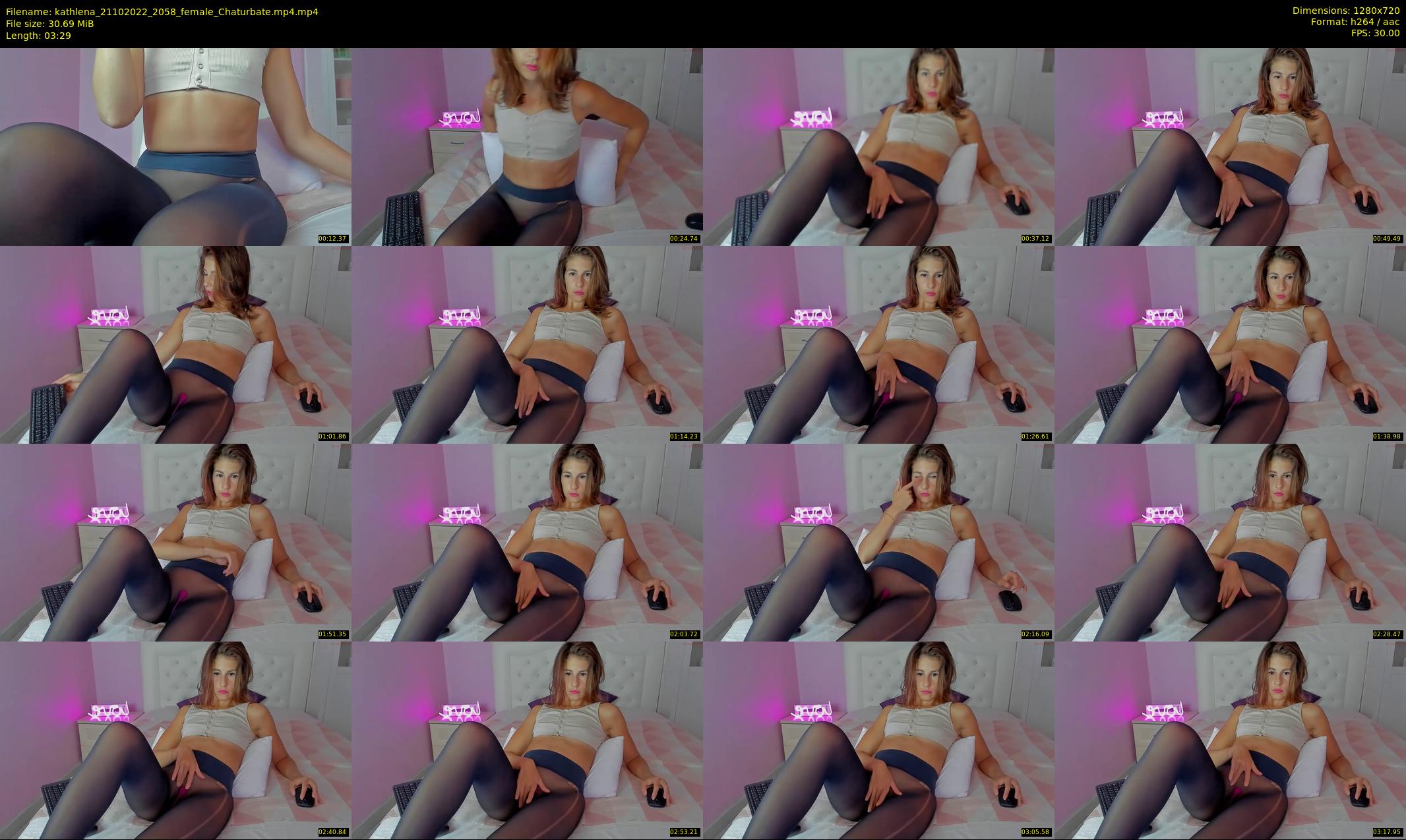 kathlena — 4 minute Chaturbate female cam show recording, 720p, Oct 21, 2022