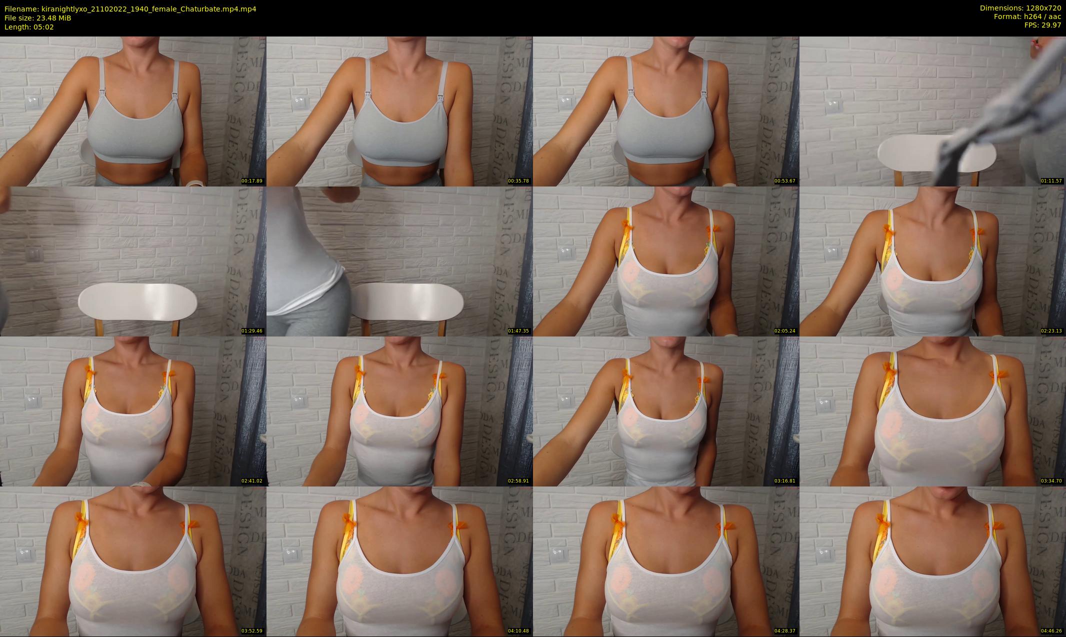 kiranightlyxo — 6 minute Chaturbate female cam show recording, 720p, Oct 21, 2022
