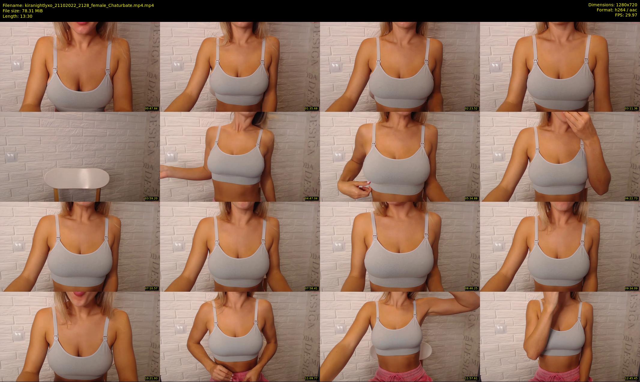 kiranightlyxo — 14 minute Chaturbate female cam show recording, 720p, Oct 21, 2022