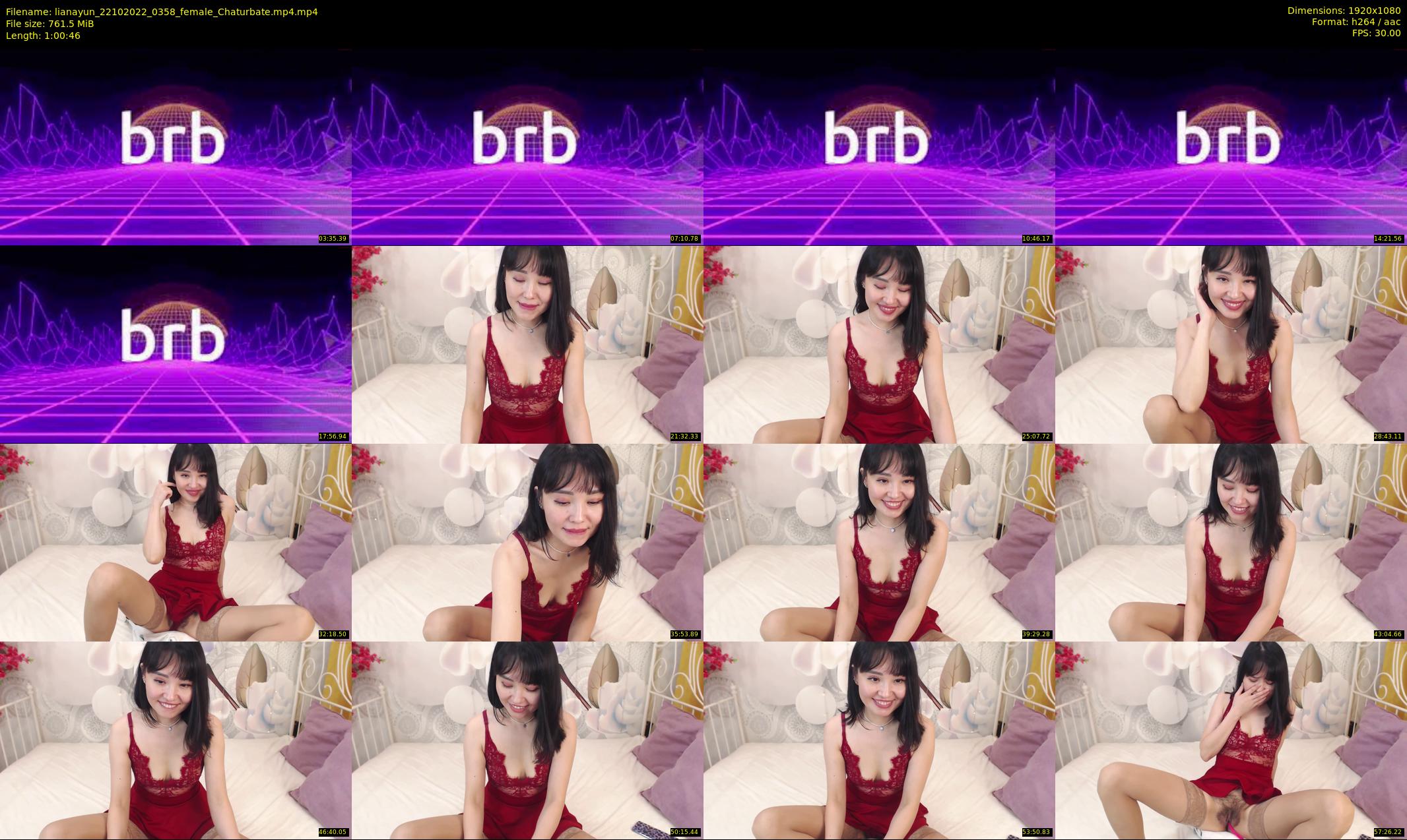 lianayun — 61 minute Chaturbate female cam show recording, 1080p, Oct 22, 2022