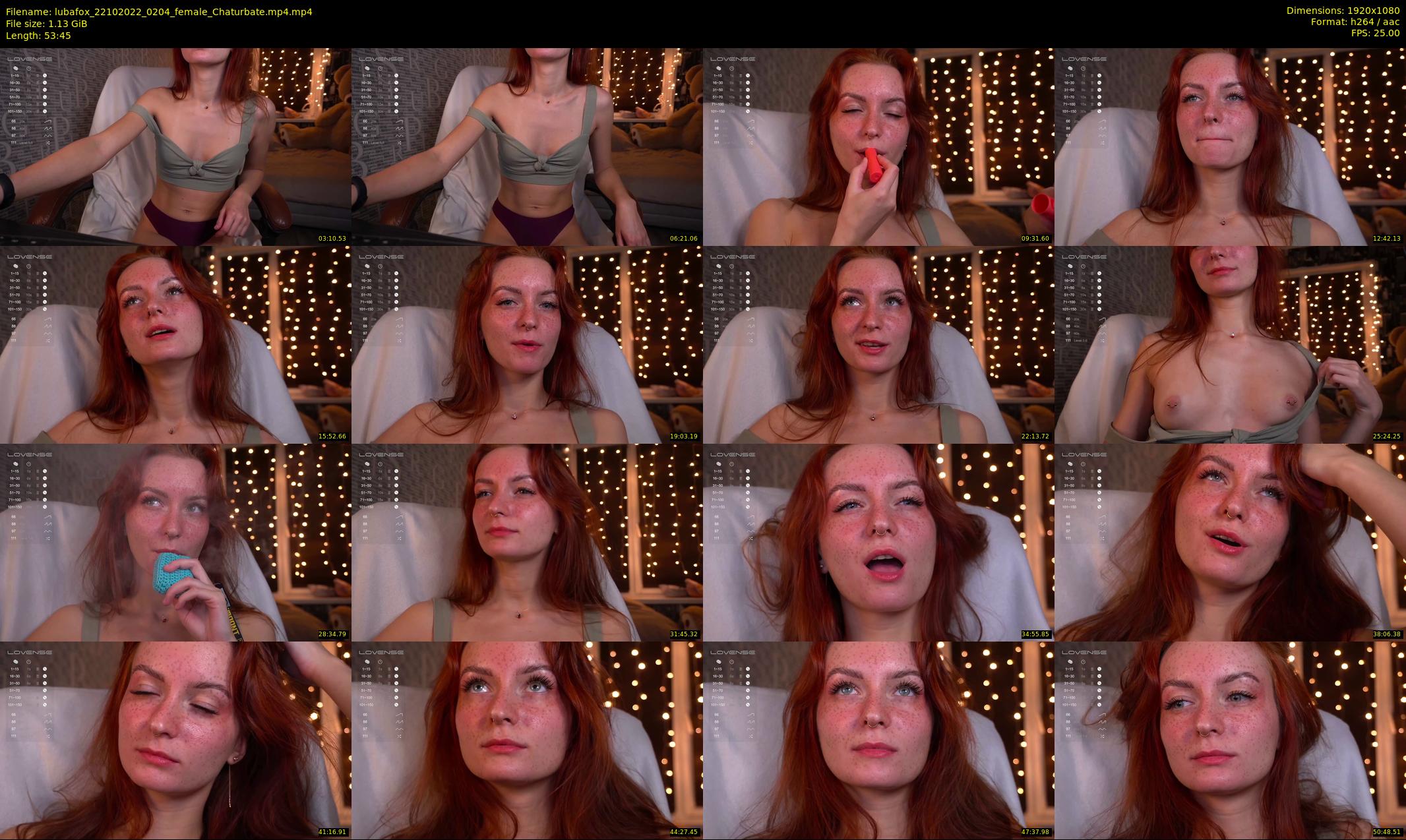 lubafox — 54 minute Chaturbate female cam show recording, 1080p, Oct 22, 2022