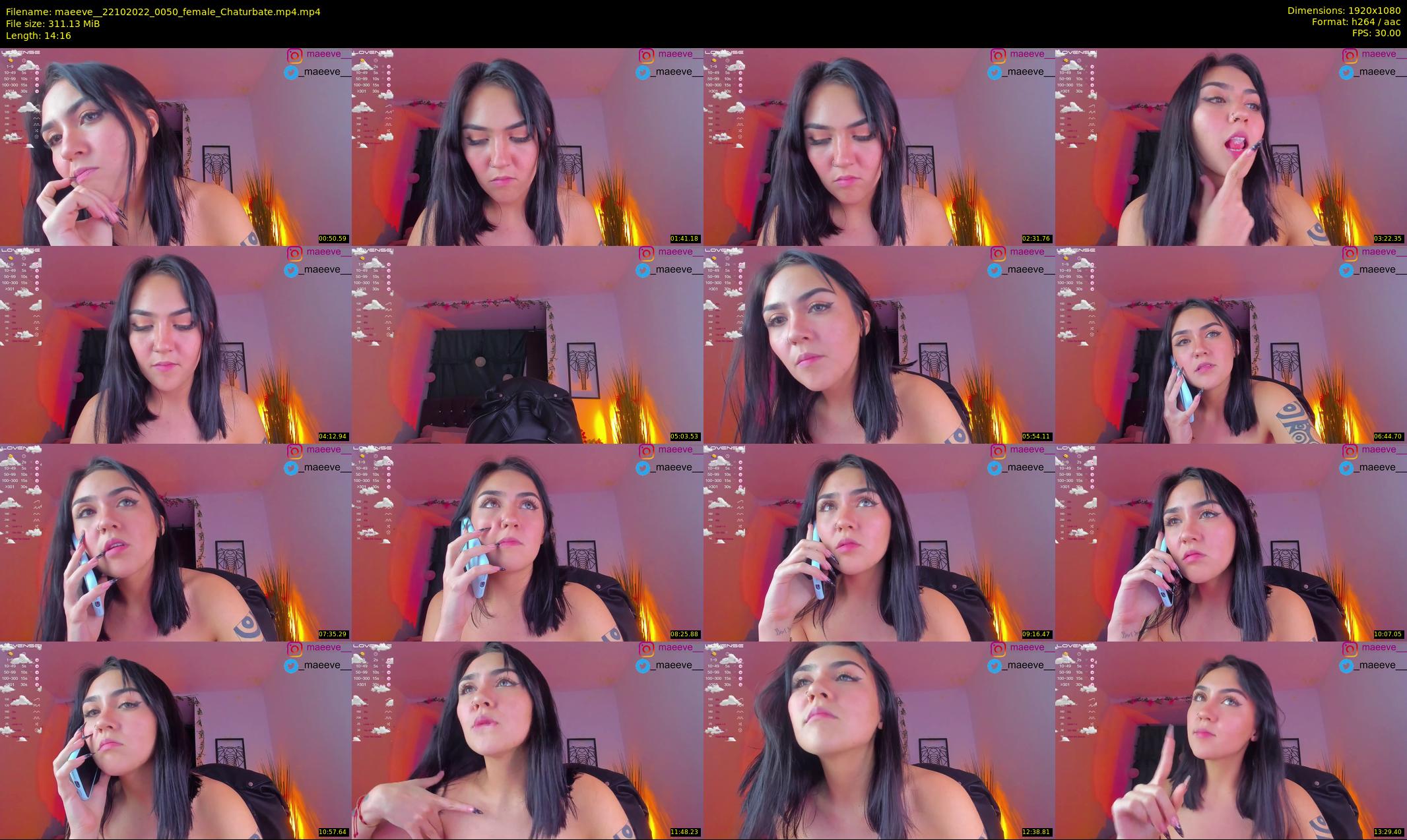 maeeve_ — 15 minute Chaturbate female cam show recording, 1080p, Oct 22, 2022