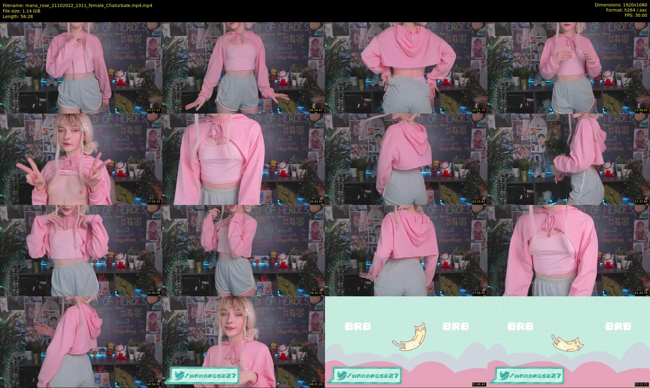 mana_rose — 59 minute Chaturbate female cam show recording, 1080p, Oct 21, 2022