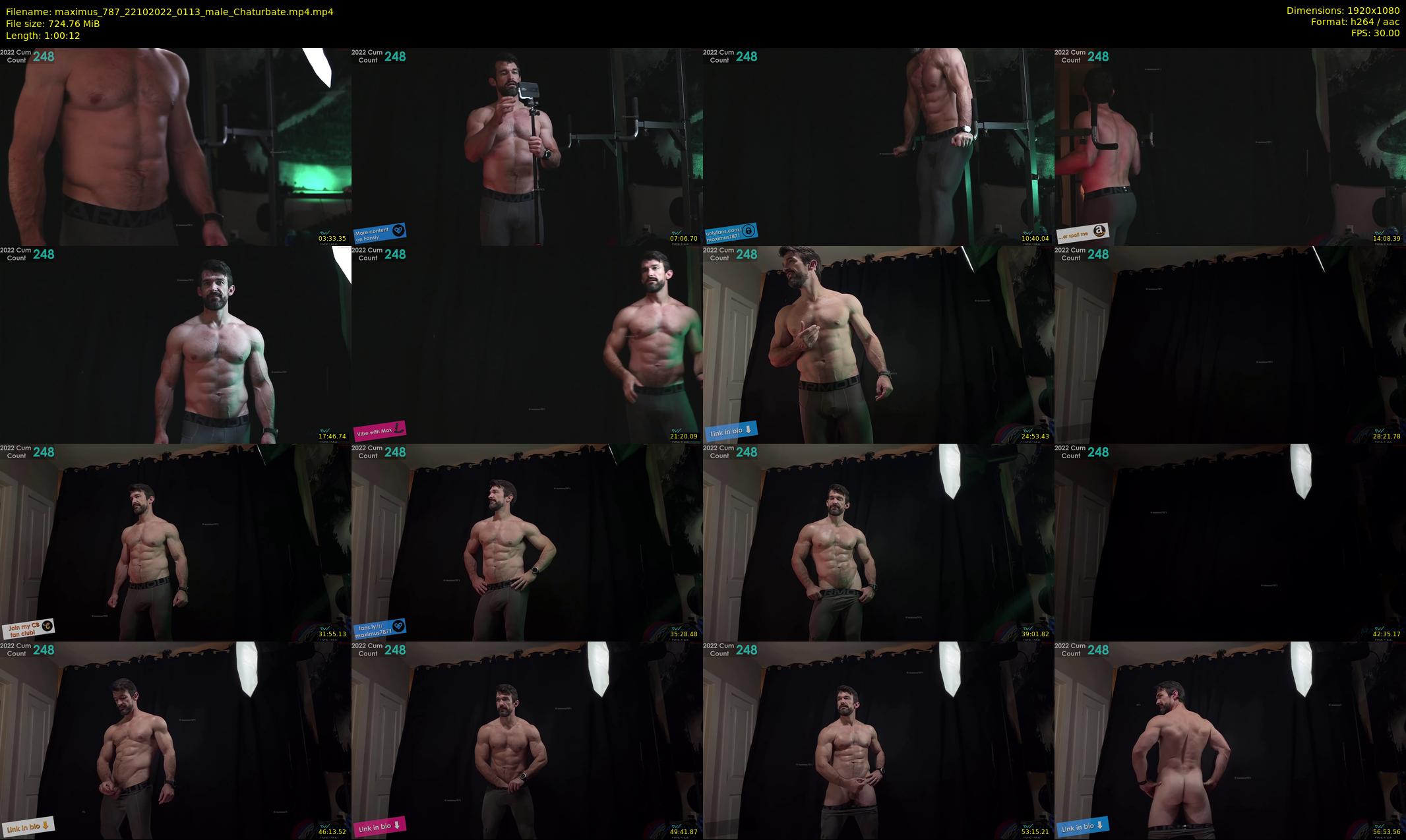 maximus_787 — 61 minute Chaturbate male cam show recording, 1080p, Oct 22, 2022