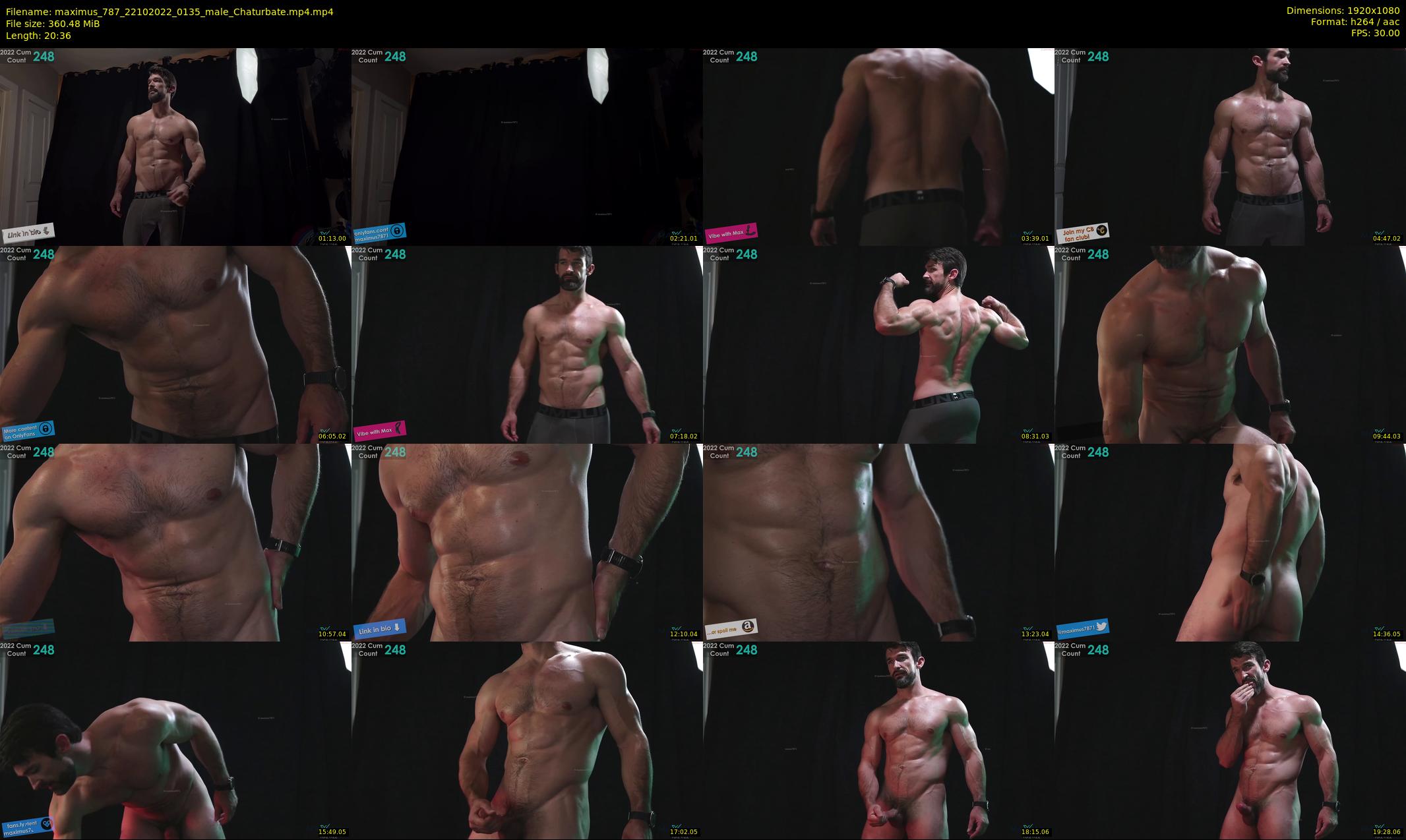 maximus_787 — 21 minute Chaturbate male cam show recording, 1080p, Oct 22, 2022