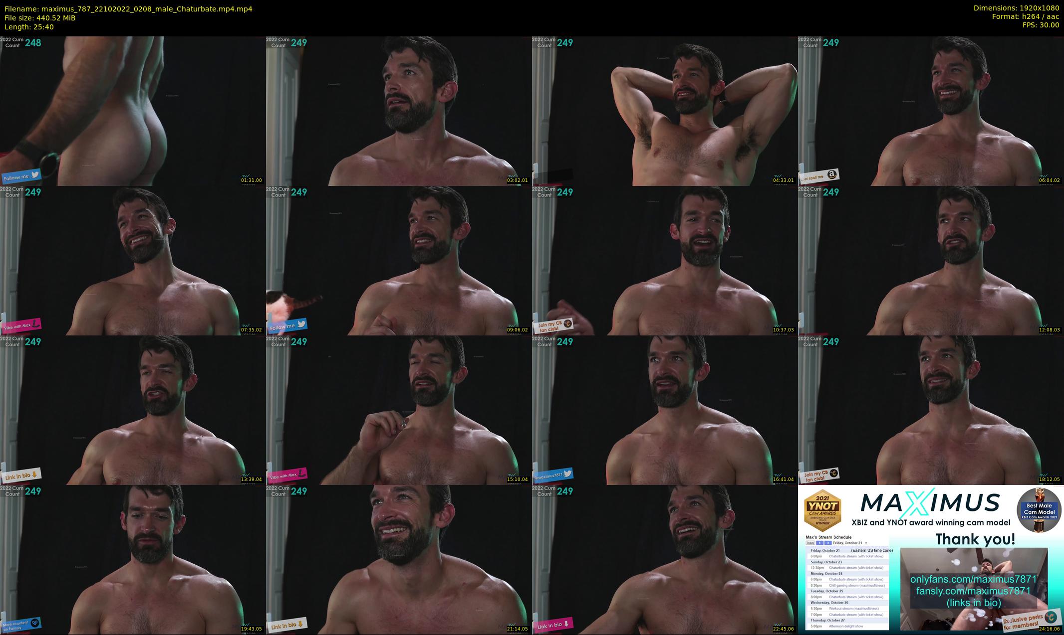 maximus_787 — 26 minute Chaturbate male cam show recording, 1080p, Oct 22, 2022