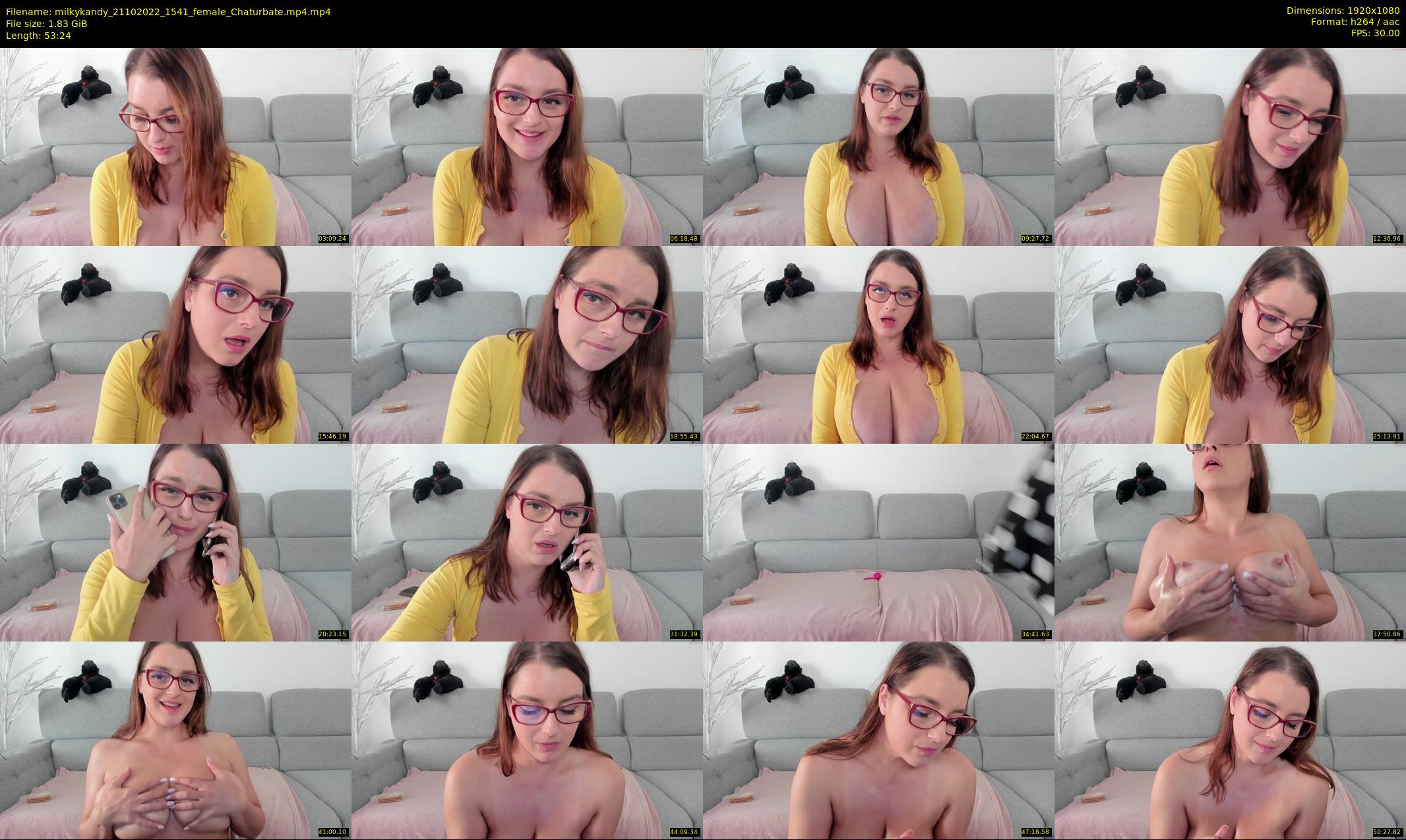 milkykandy — 54 minute Chaturbate female cam show recording, 1080p, Oct 21, 2022