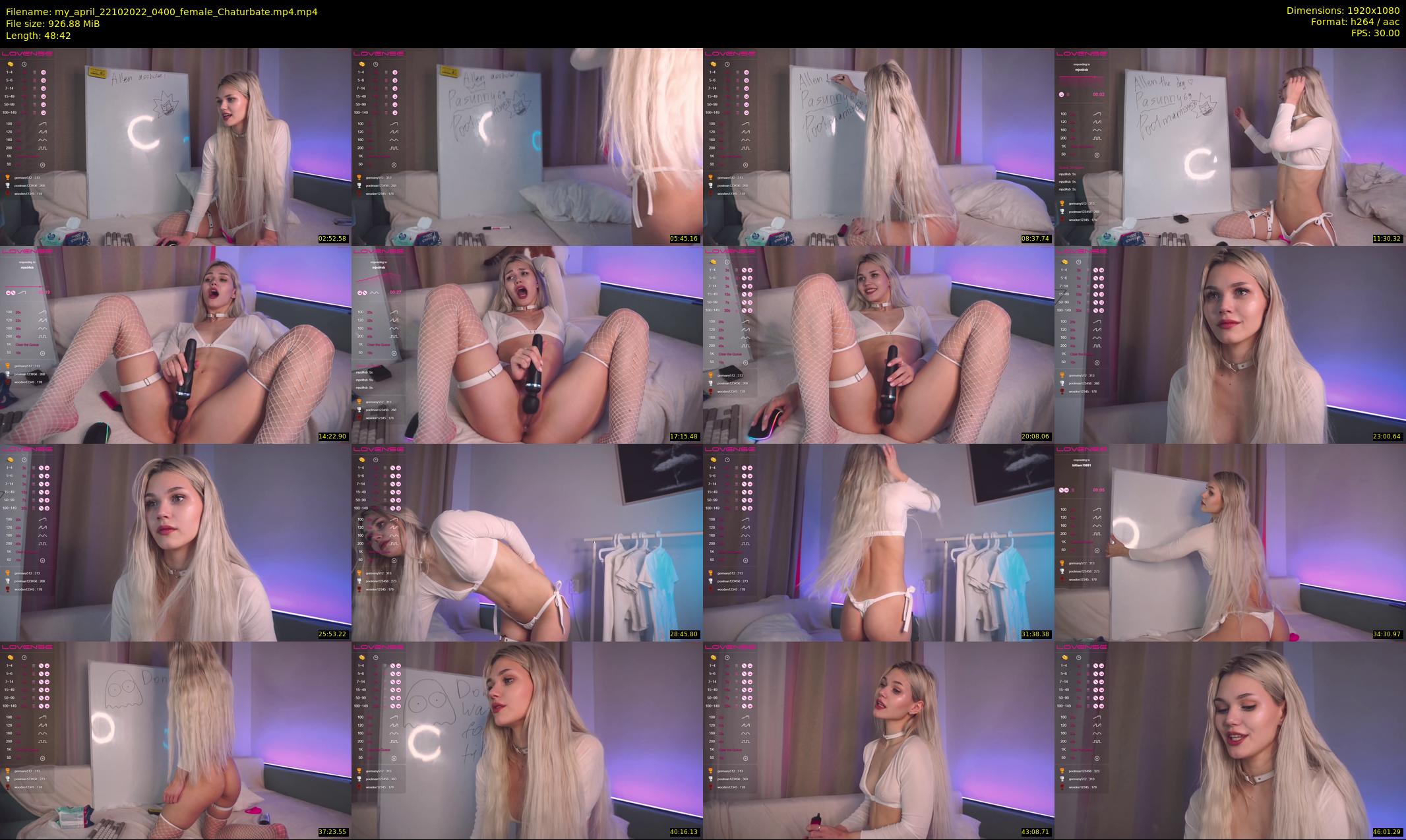 my_april — 49 minute Chaturbate female cam show recording, 1080p, Oct 22, 2022