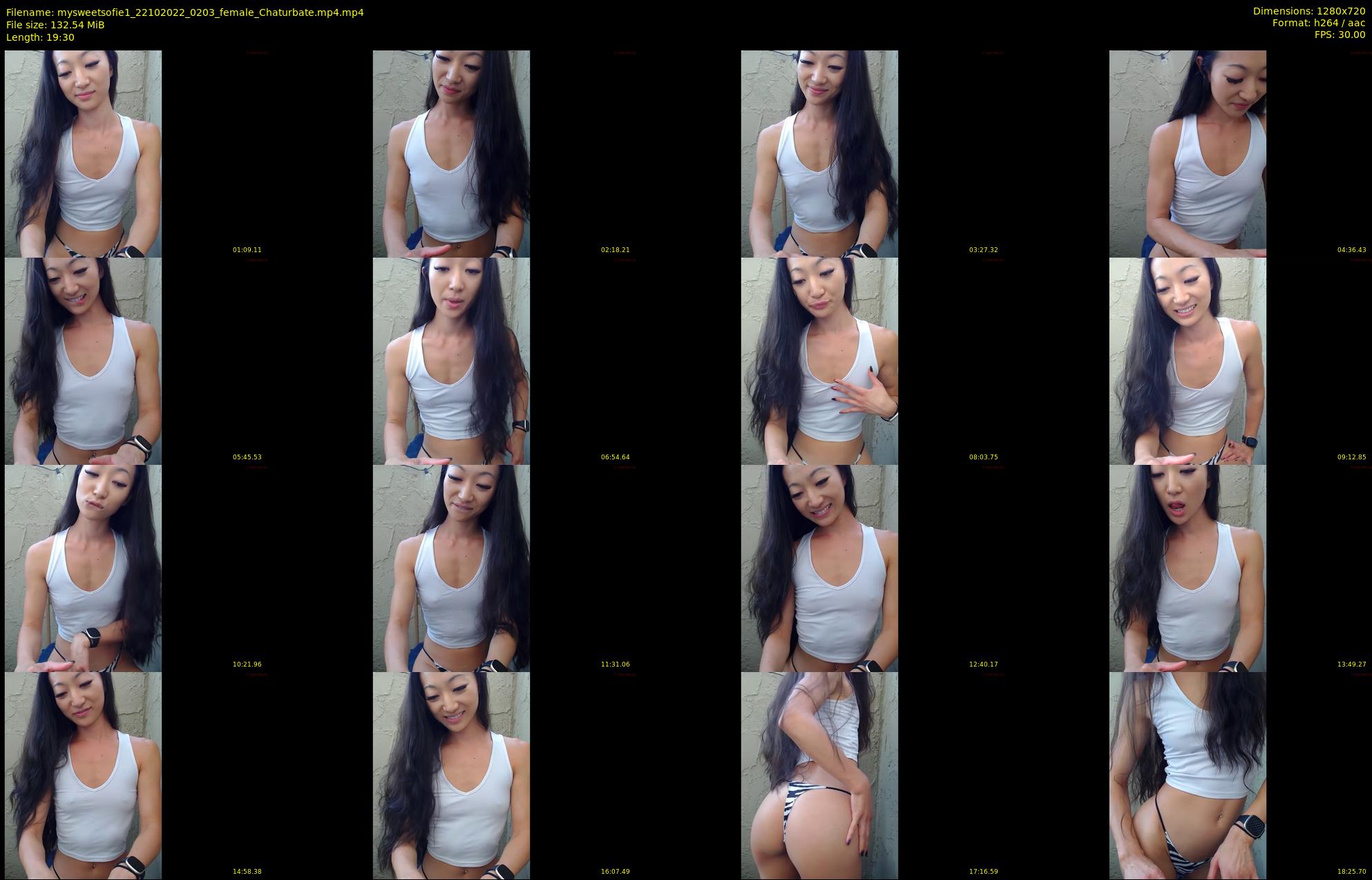 mysweetsofie1 — 20 minute Chaturbate female cam show recording, 720p, Oct 22, 2022
