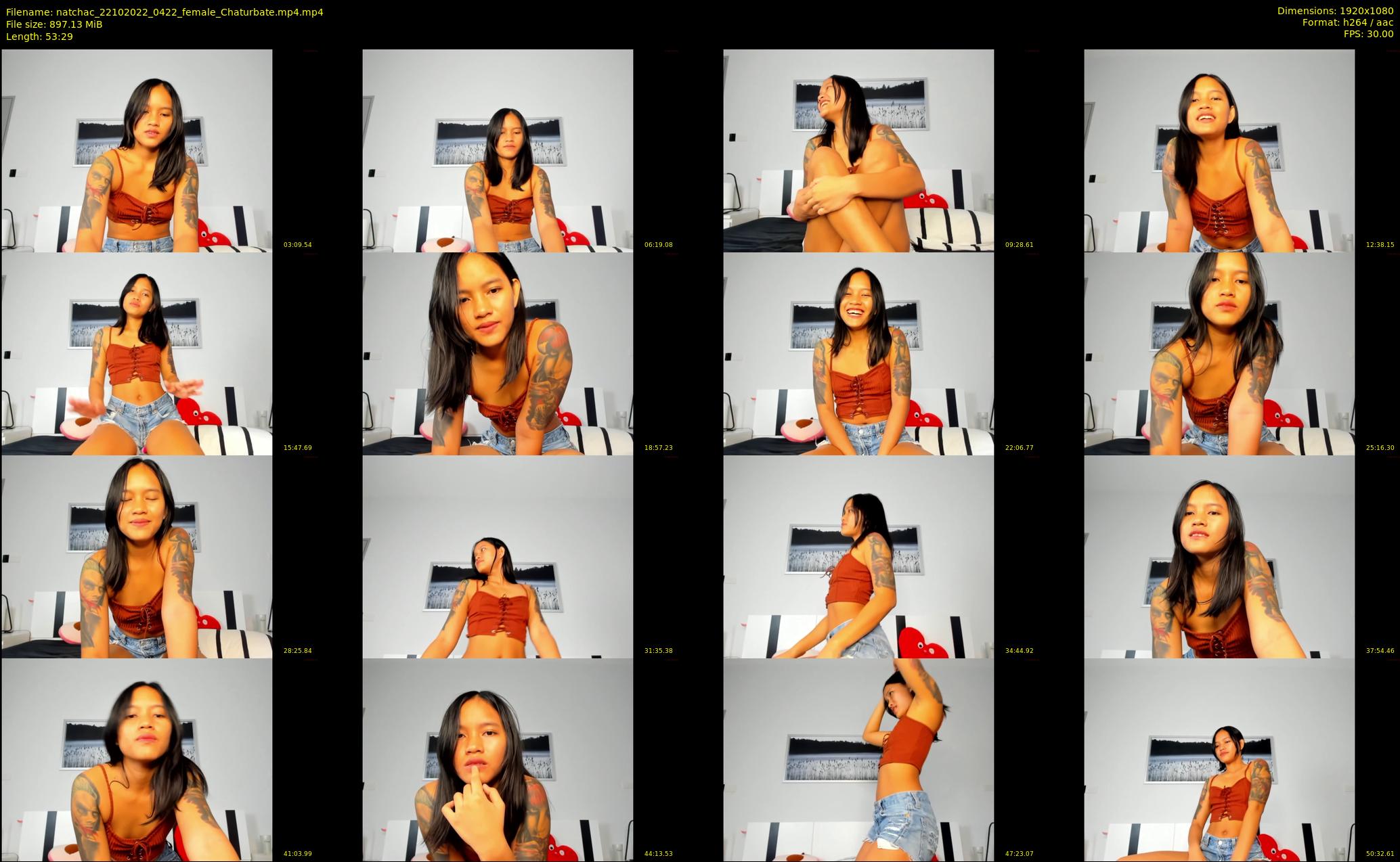 natchac — 54 minute Chaturbate female cam show recording, 1080p, Oct 22, 2022