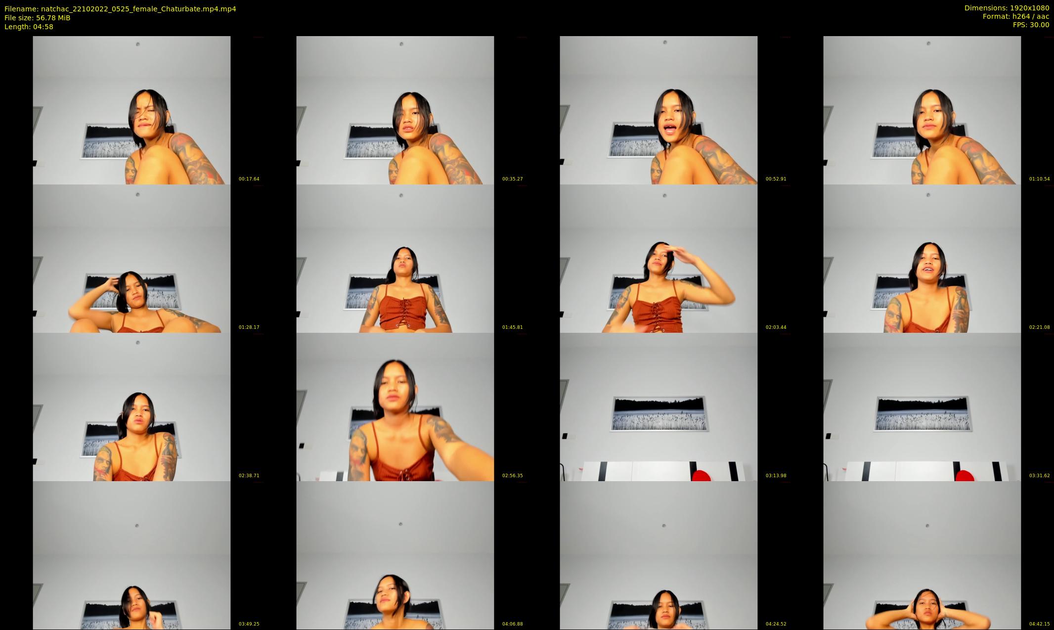 natchac — 5 minute Chaturbate female cam show recording, 1080p, Oct 22, 2022