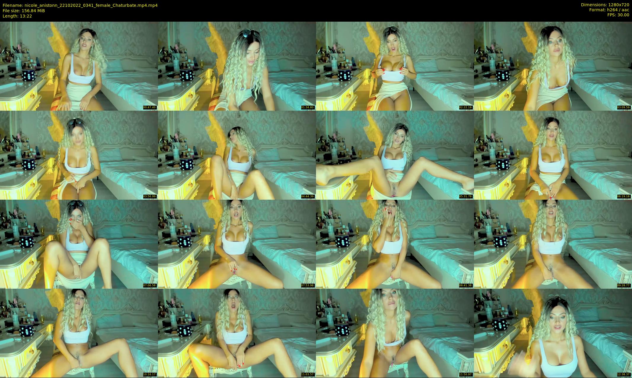 nicole_anistonn — 14 minute Chaturbate female cam show recording, 720p, Oct 22, 2022