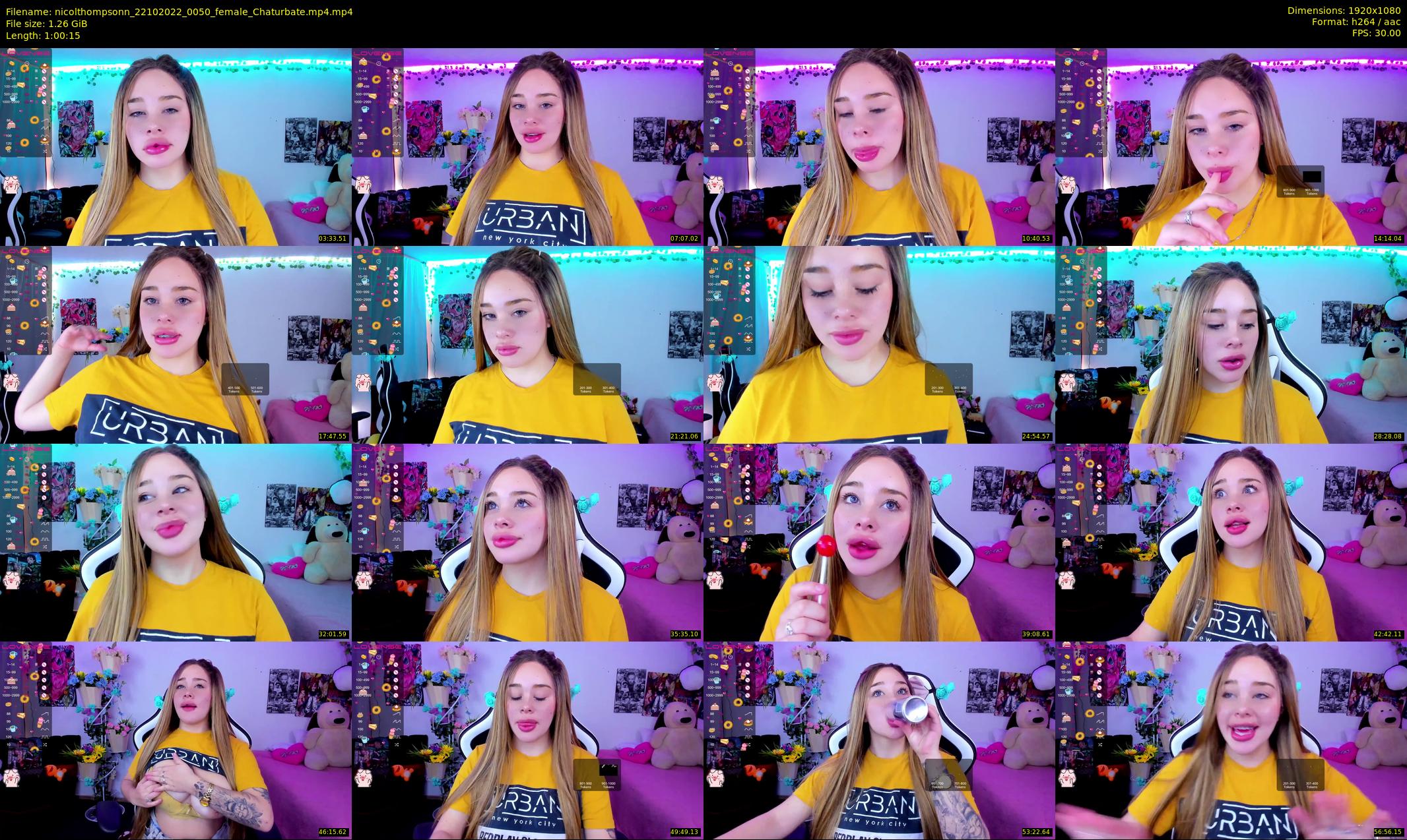 nicolthompsonn — 61 minute Chaturbate female cam show recording, 1080p, Oct 22, 2022