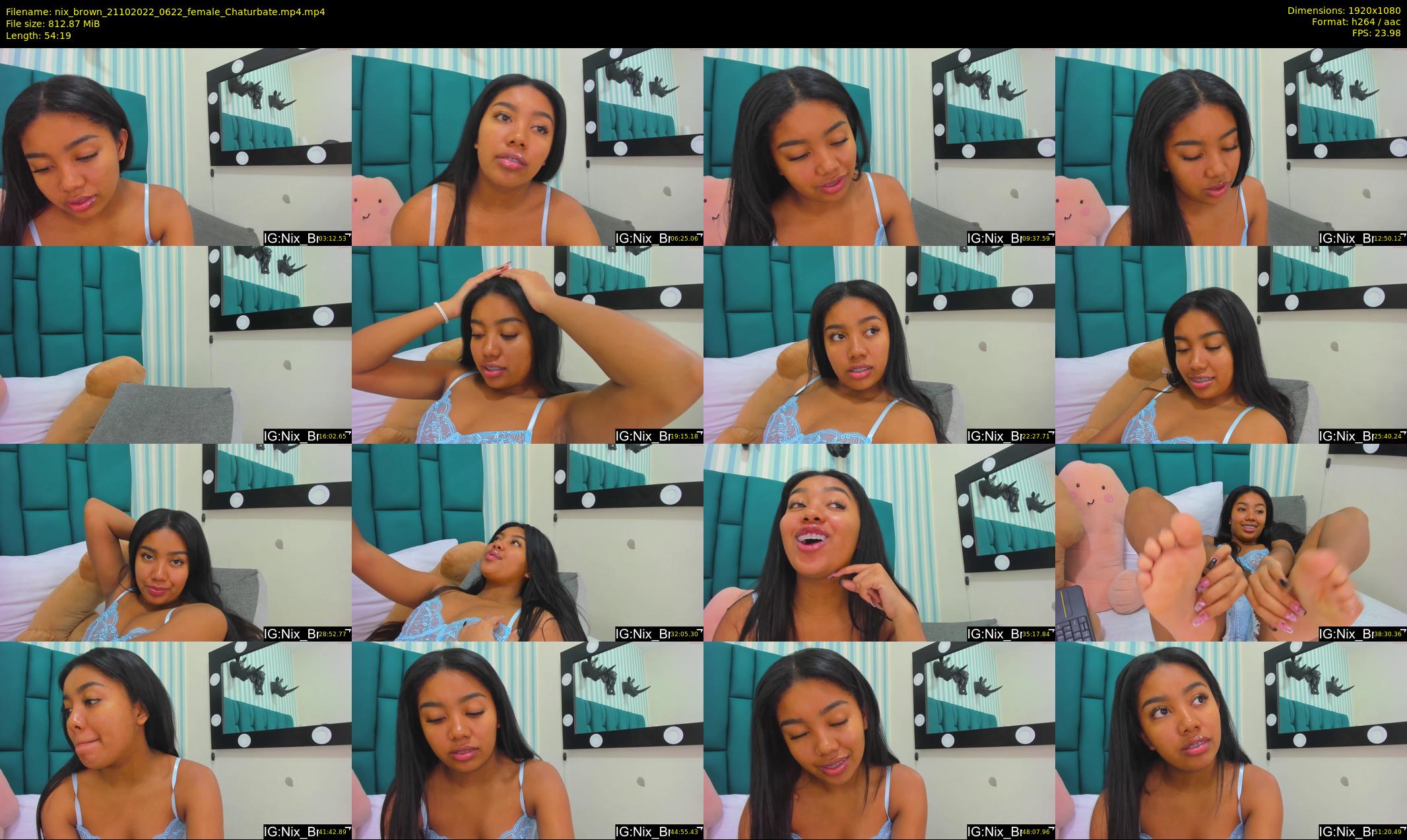 nix_brown — 55 minute Chaturbate female cam show recording, 1080p, Oct 21, 2022