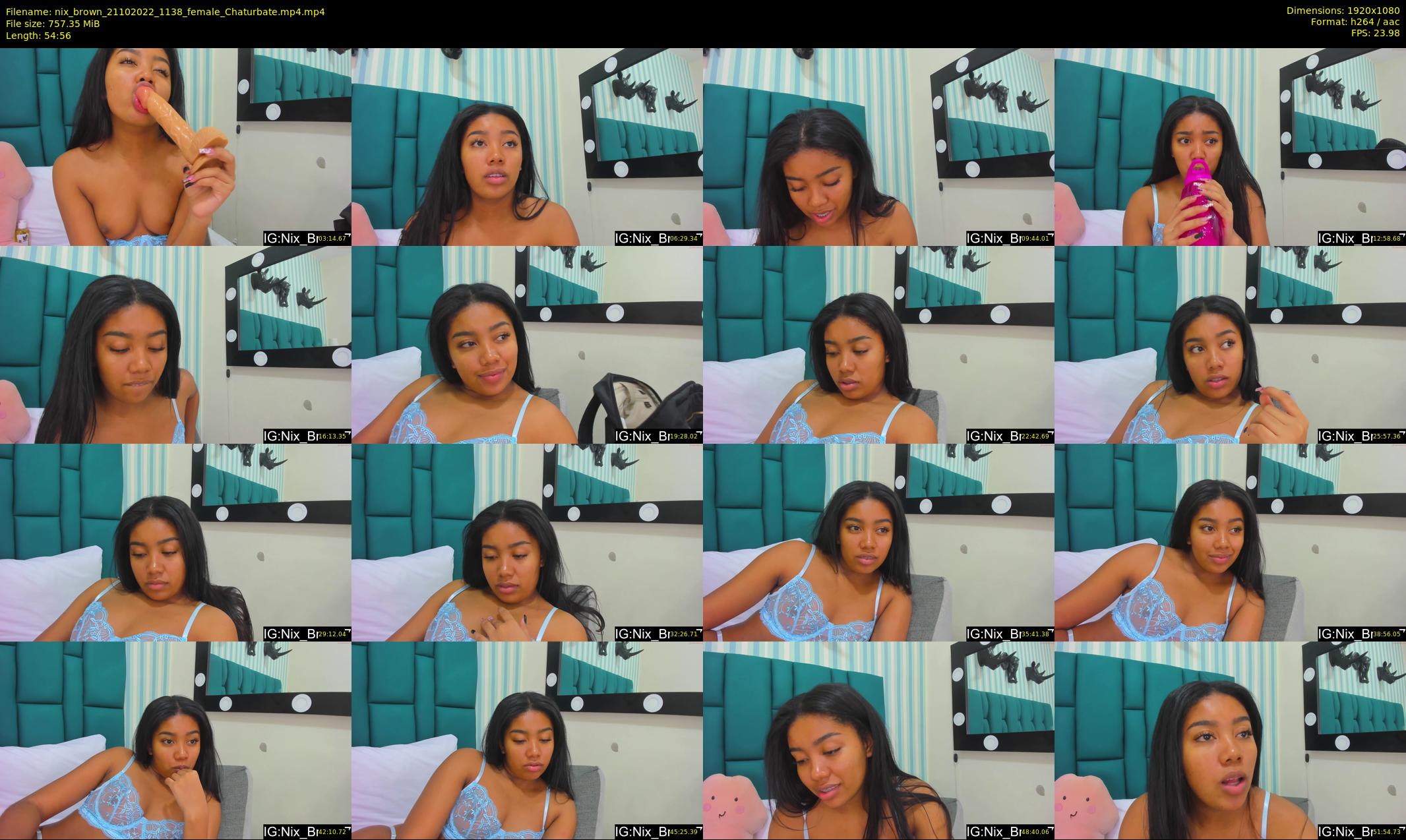 nix_brown — 55 minute Chaturbate female cam show recording, 1080p, Oct 21, 2022