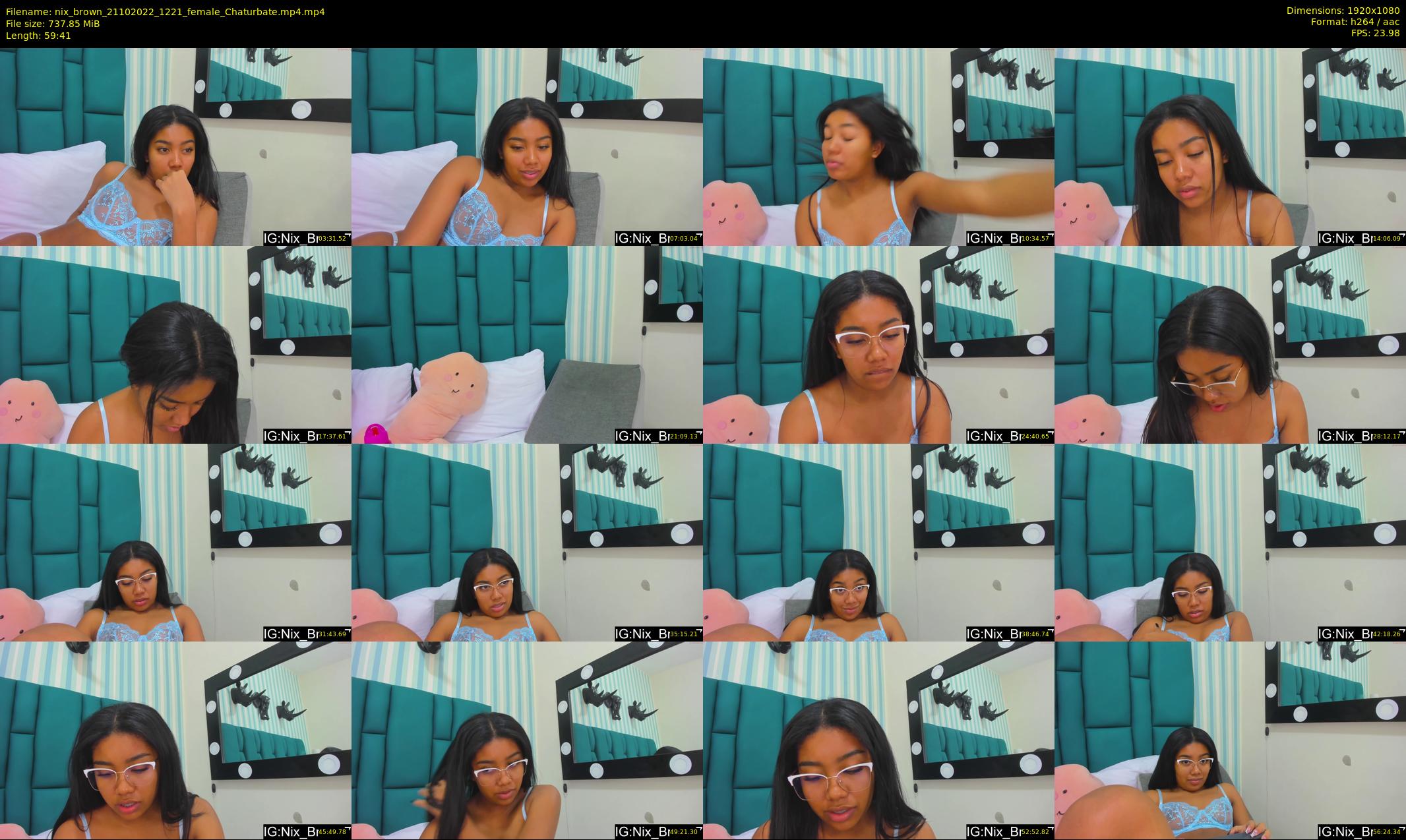 nix_brown — 60 minute Chaturbate female cam show recording, 1080p, Oct 21, 2022
