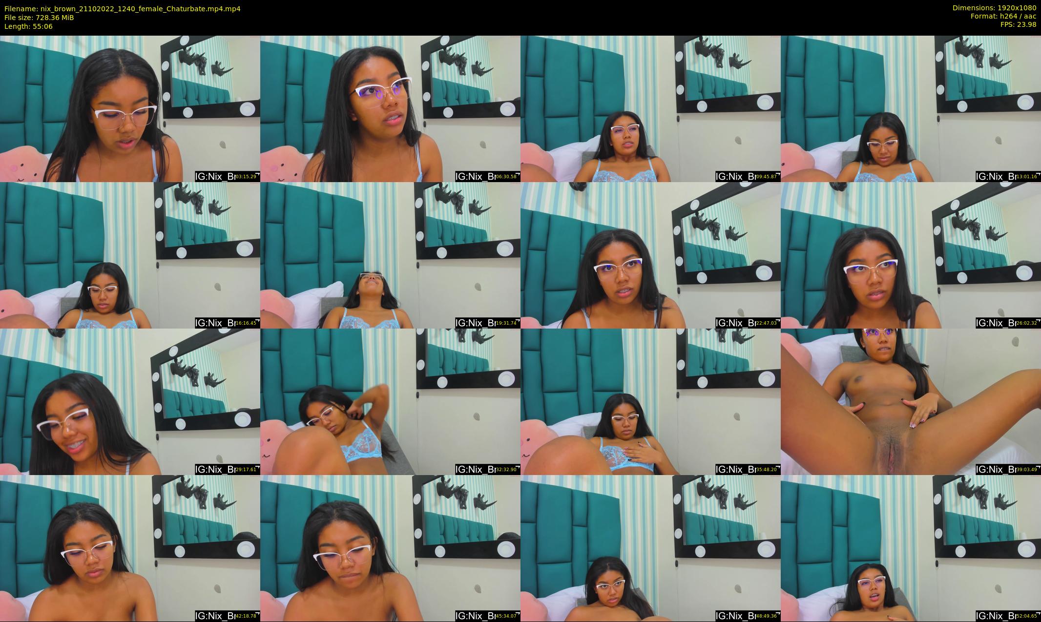 nix_brown — 56 minute Chaturbate female cam show recording, 1080p, Oct 21, 2022