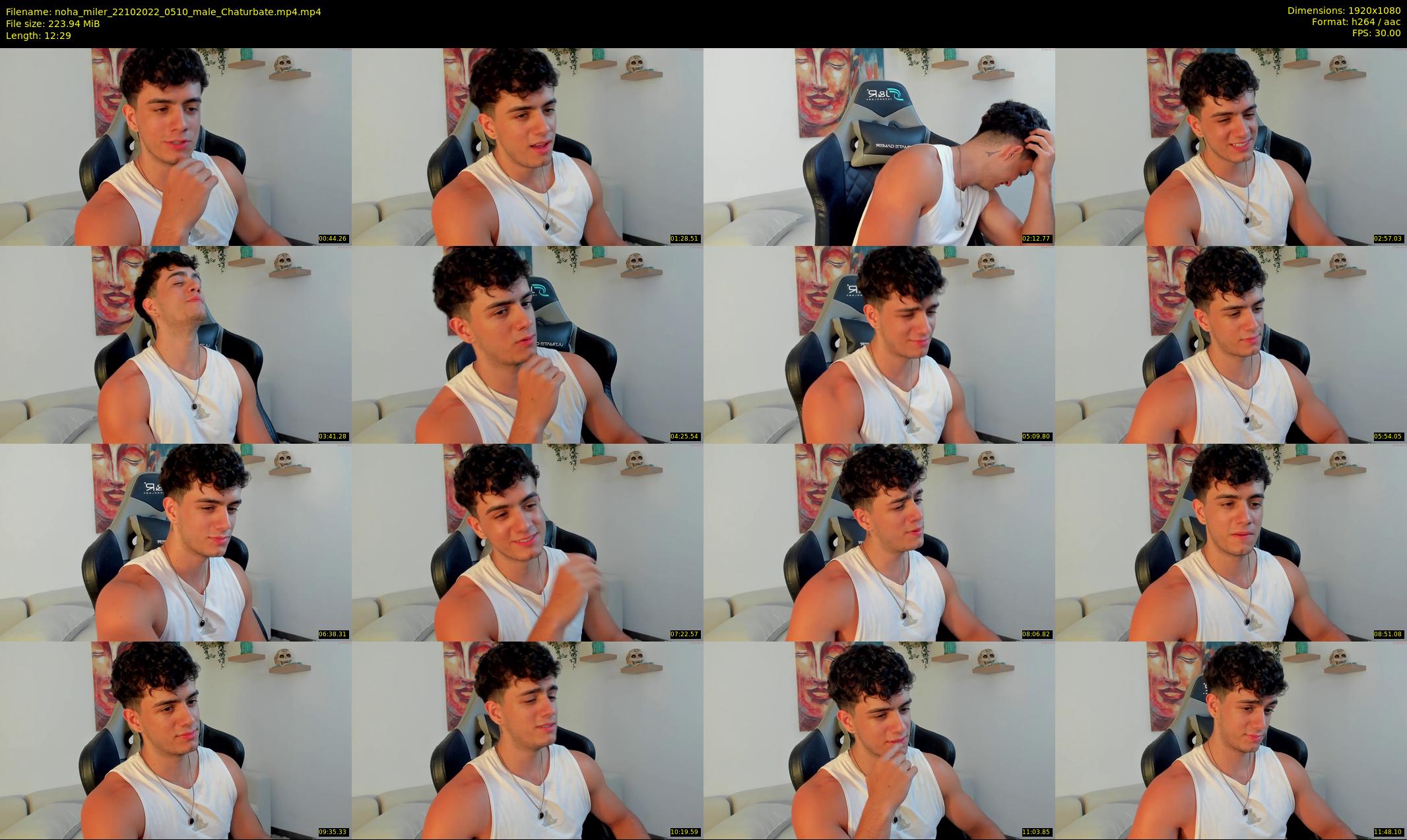 noha_miler — 13 minute Chaturbate male cam show recording, 1080p, Oct 22, 2022