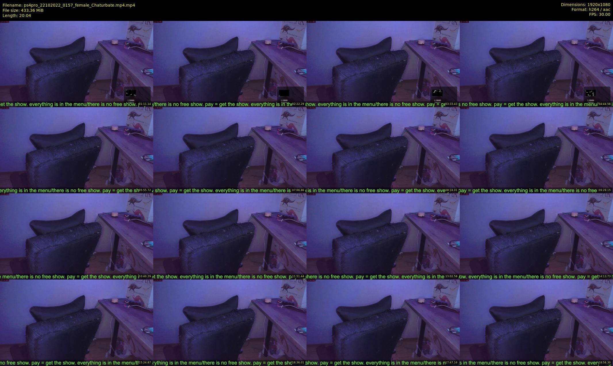 ps4pro — 21 minute Chaturbate female cam show recording, 1080p, Oct 22, 2022