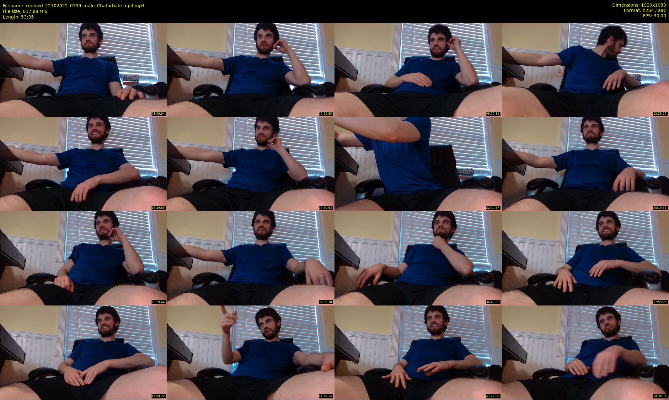rndmzd — 54 minute Chaturbate male cam show recording, 1080p, Oct 22, 2022