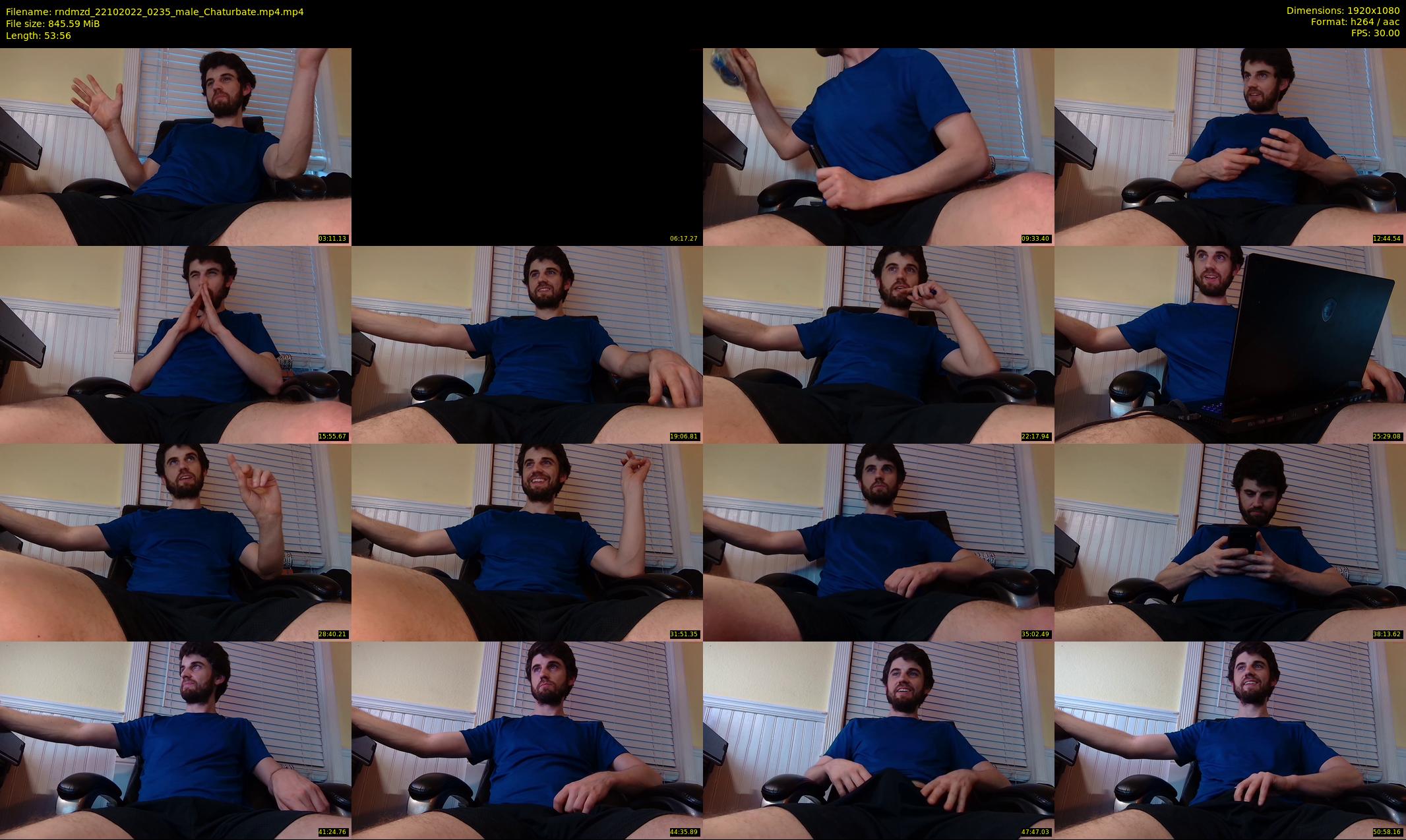 rndmzd — 54 minute Chaturbate male cam show recording, 1080p, Oct 22, 2022