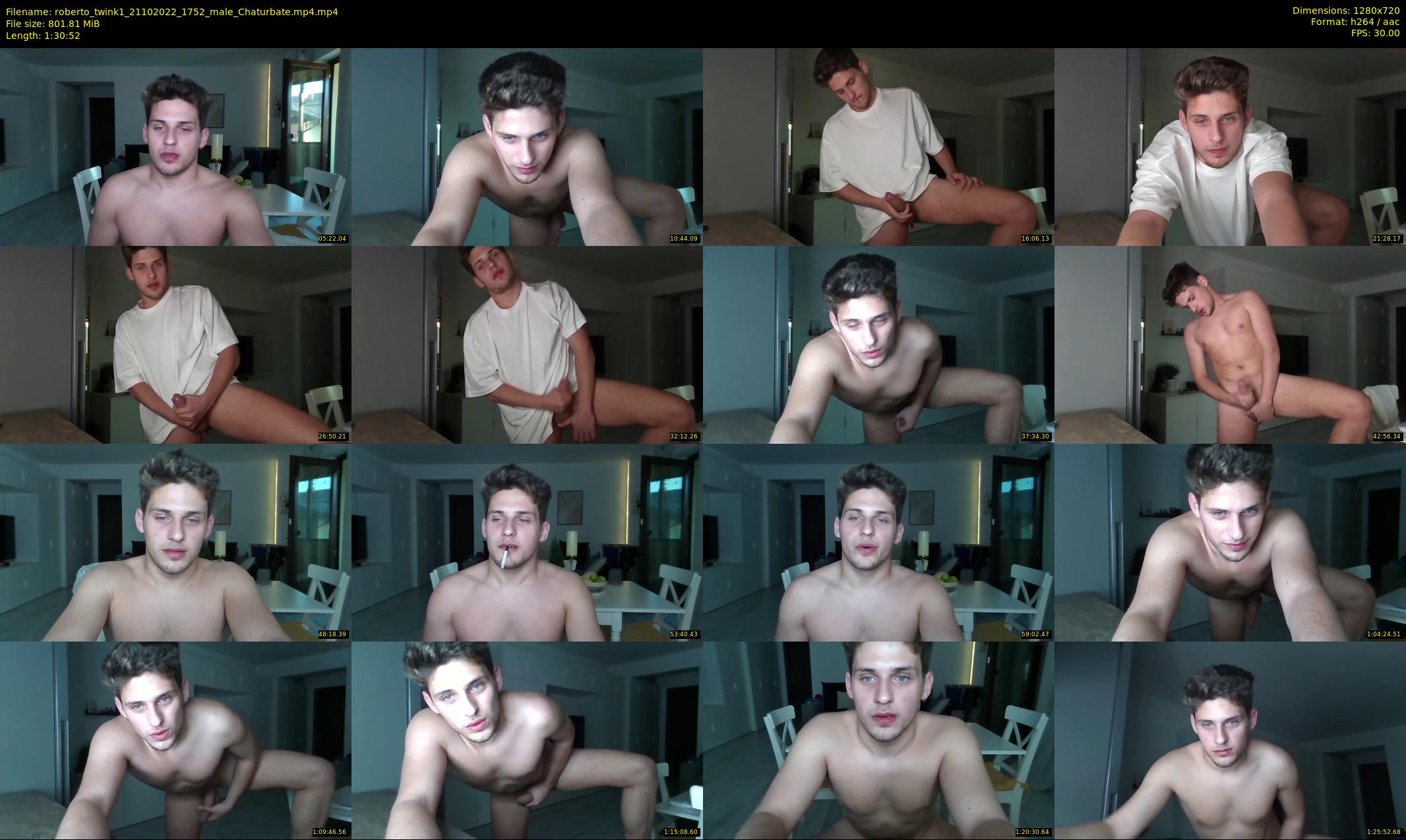 roberto_twink1 — 91 minute Chaturbate male cam show recording, 720p, Oct 21, 2022