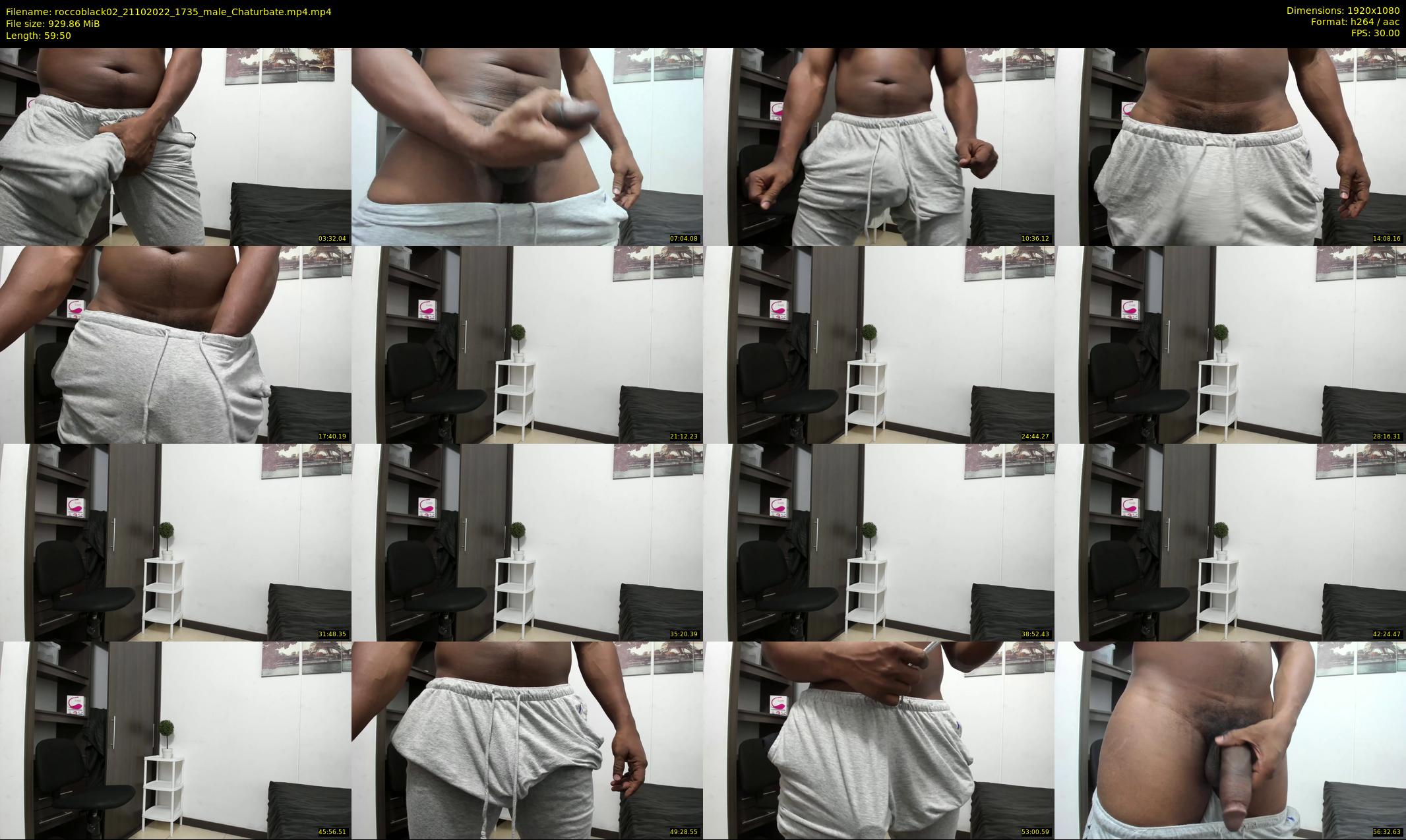 roccoblack02 — 60 minute Chaturbate male cam show recording, 1080p, Oct 21, 2022