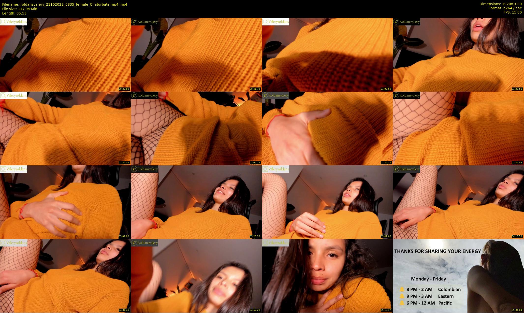 roldansvalery — 6 minute Chaturbate female cam show recording, 1080p, Oct 21, 2022