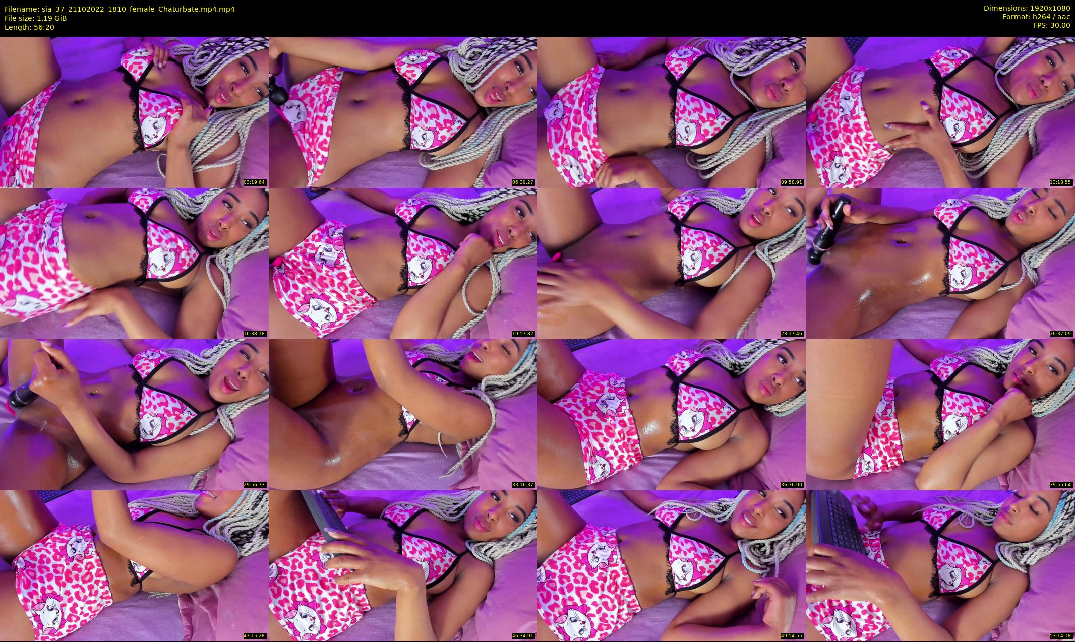 sia_37 — 57 minute Chaturbate female cam show recording, 1080p, Oct 21, 2022
