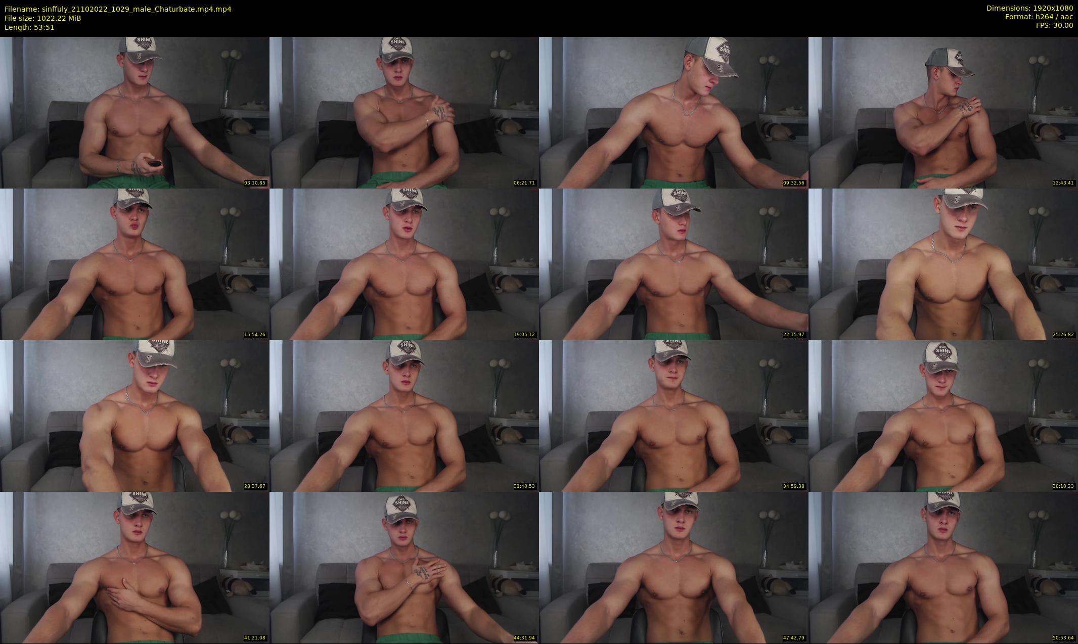 sinffuly — 54 minute Chaturbate male cam show recording, 1080p, Oct 21, 2022