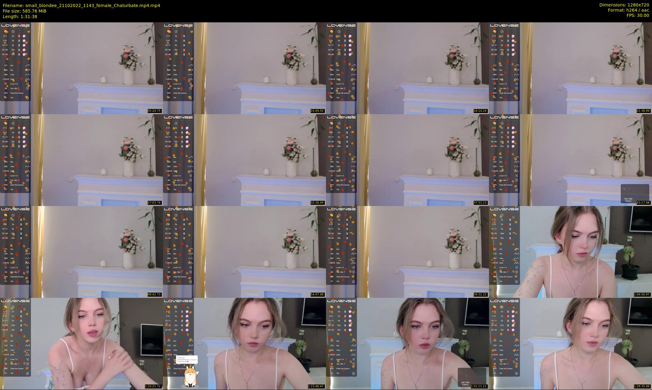 small_blondee — 92 minute Chaturbate female cam show recording, 720p, Oct 21, 2022