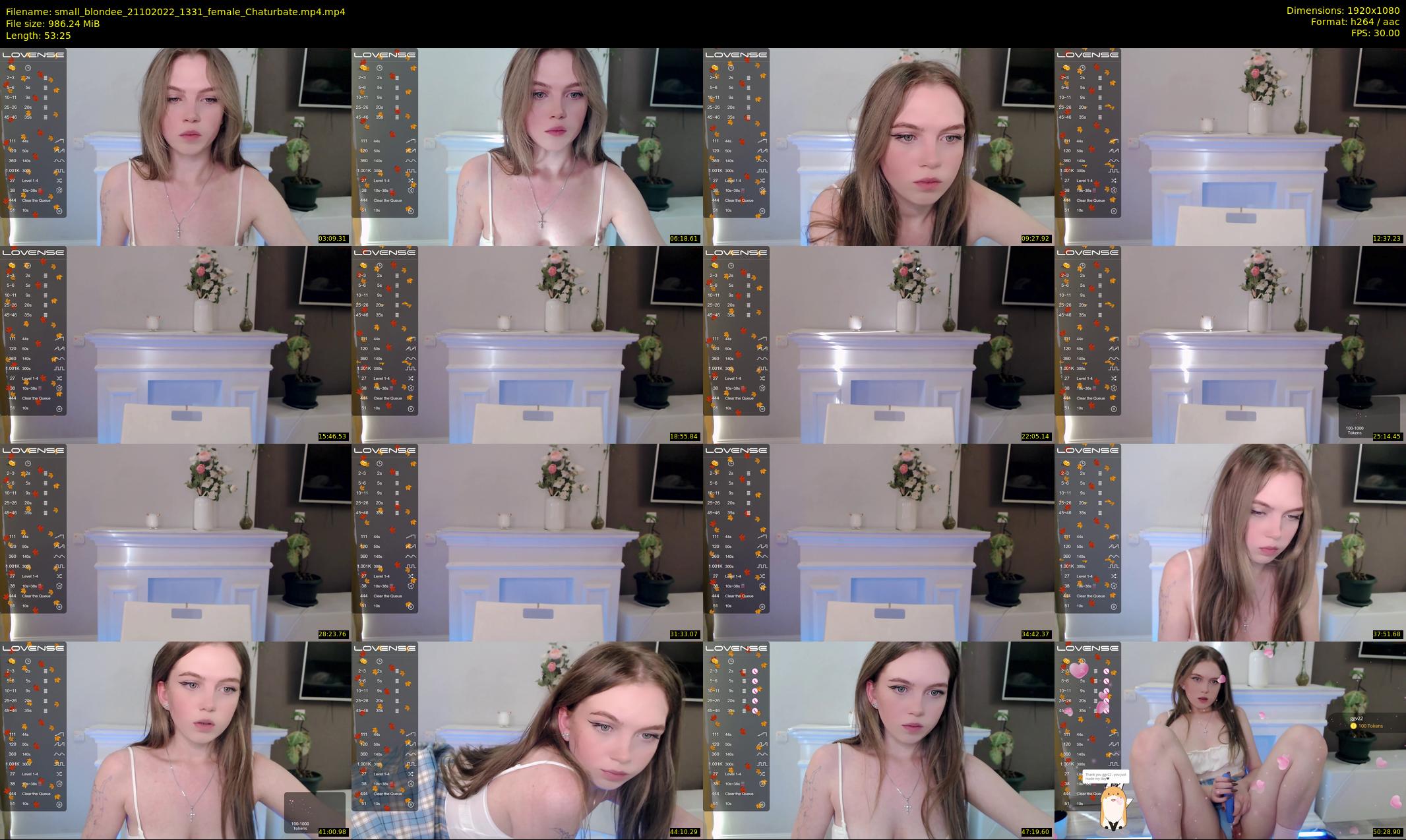 small_blondee — 54 minute Chaturbate female cam show recording, 1080p, Oct 21, 2022