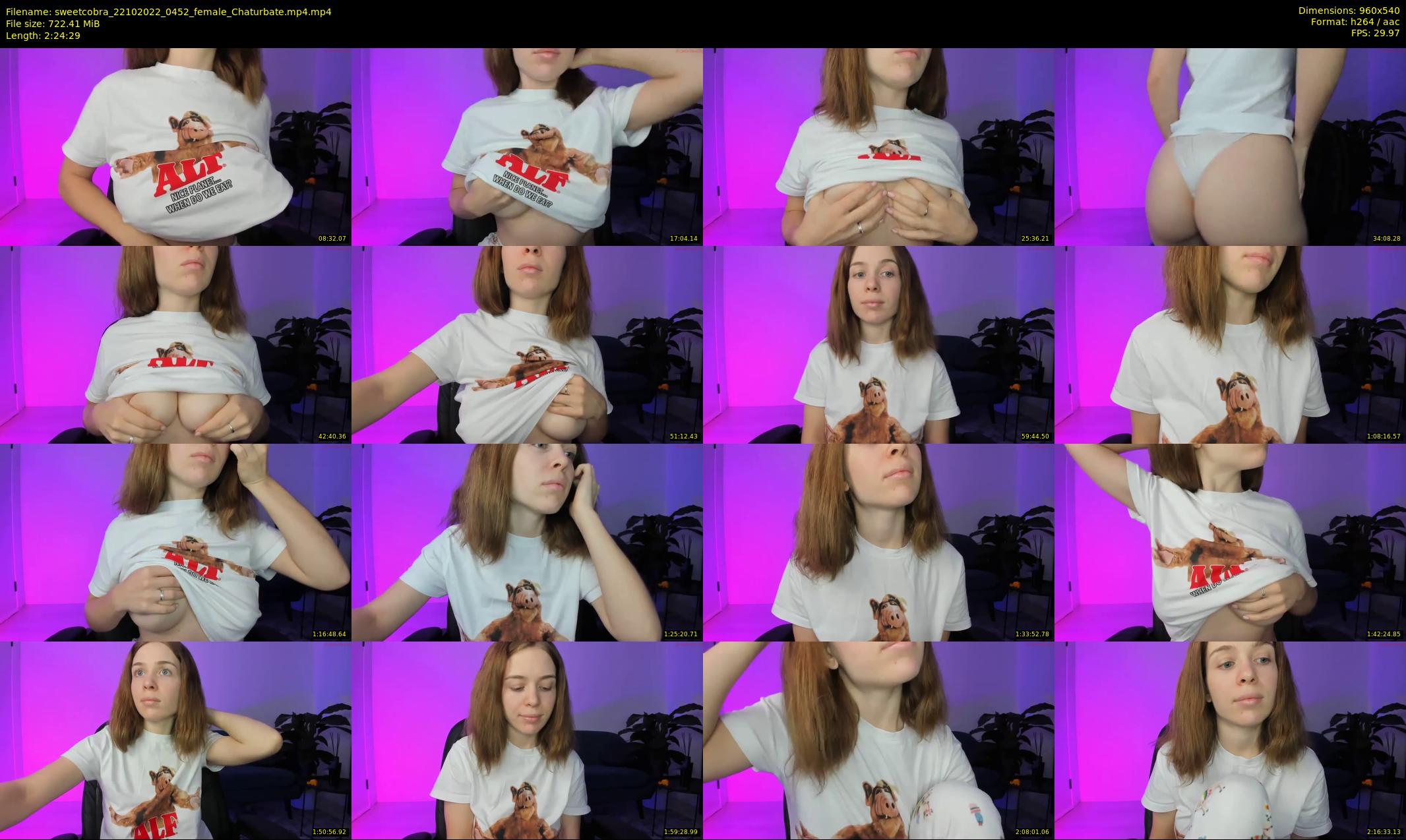 sweetcobra — 145 minute Chaturbate female cam show recording, 480p, Oct 22, 2022