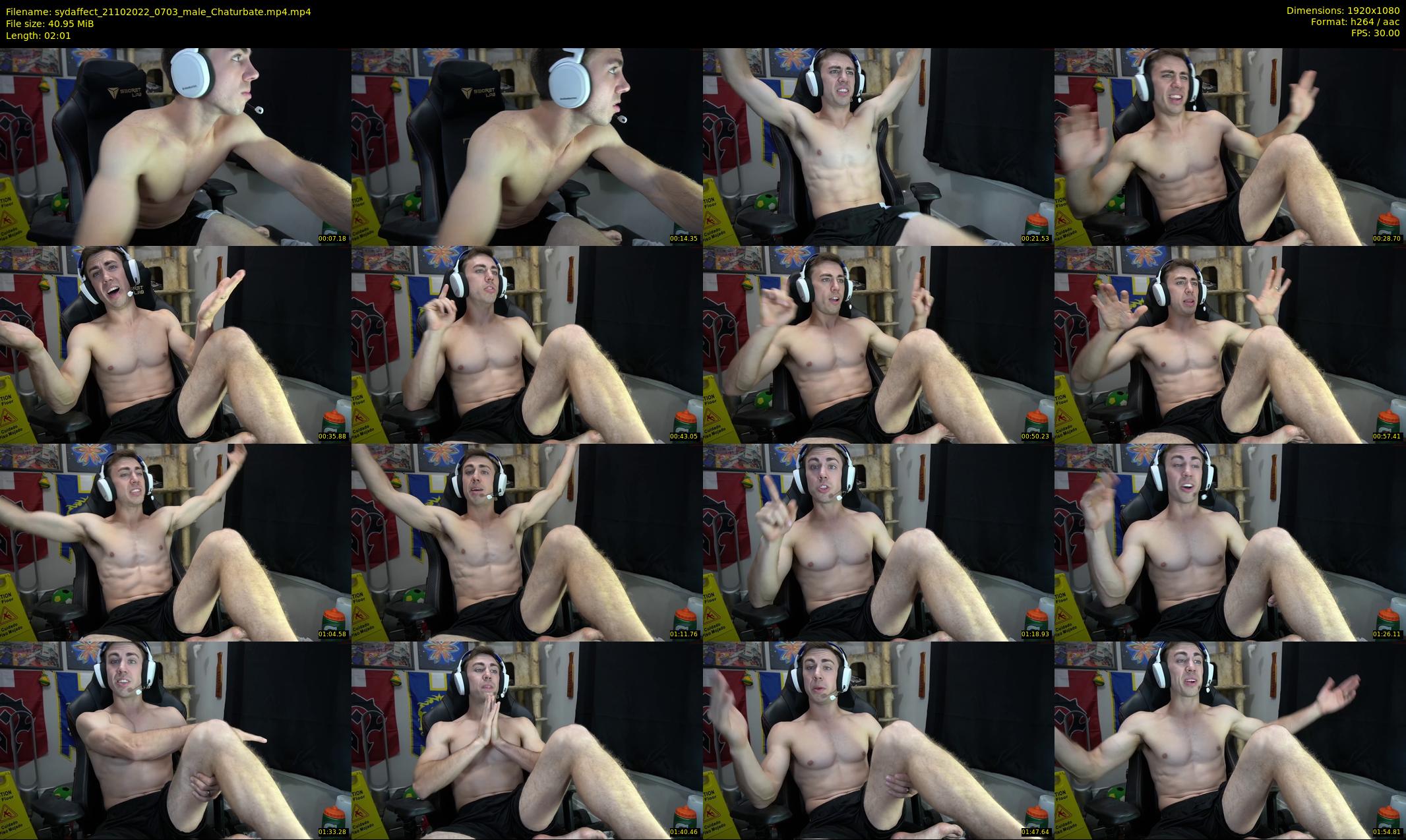 sydaffect — 3 minute Chaturbate male cam show recording, 1080p, Oct 21, 2022