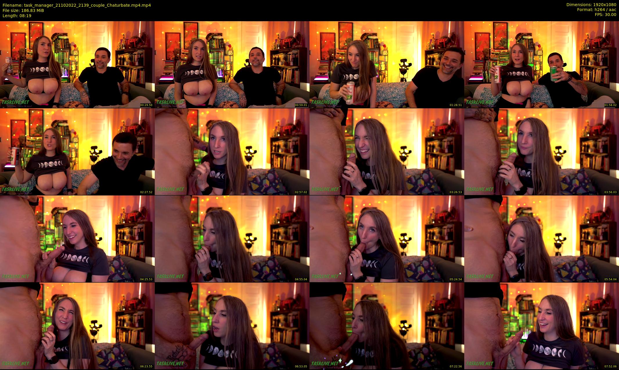 task_manager — 9 minute Chaturbate couple cam show recording, 1080p, Oct 21, 2022