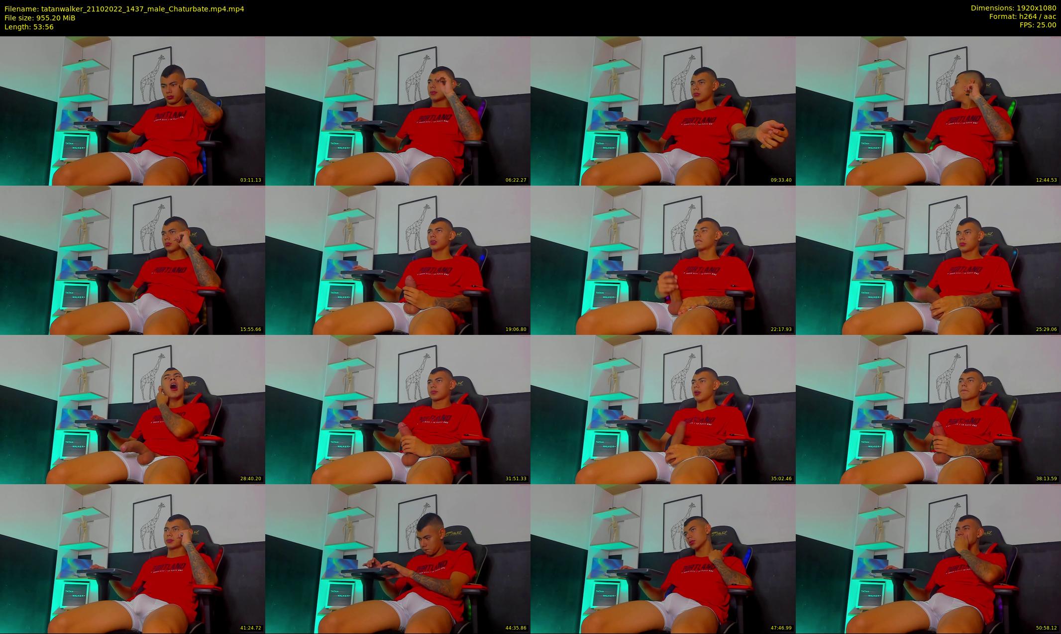 tatanwalker — 54 minute Chaturbate male cam show recording, 1080p, Oct 21, 2022