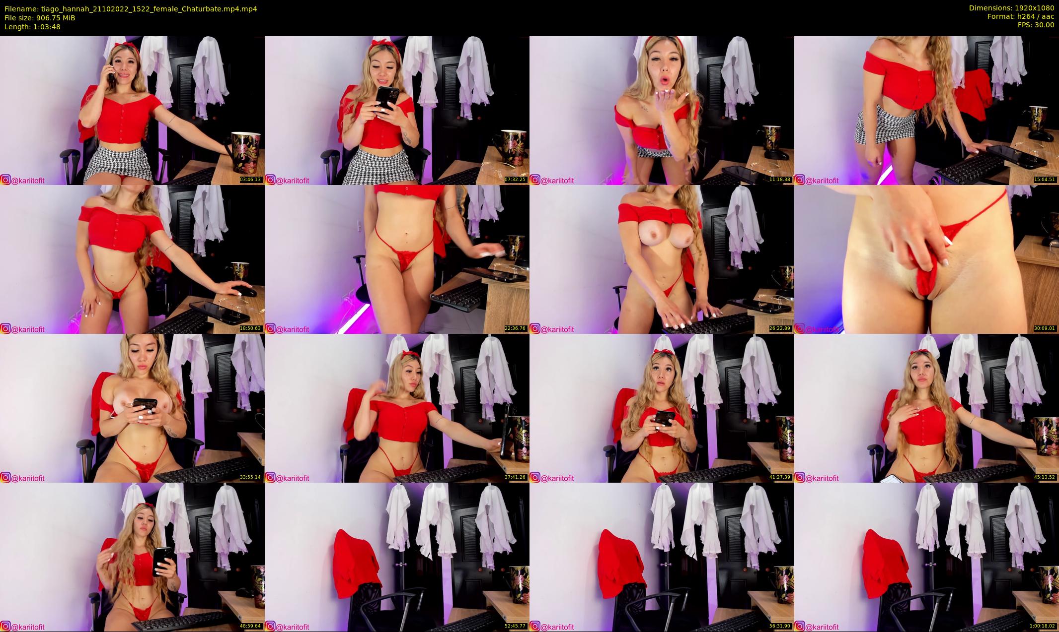tiago_hannah — 64 minute Chaturbate couple cam show recording, 1080p, Oct 21, 2022
