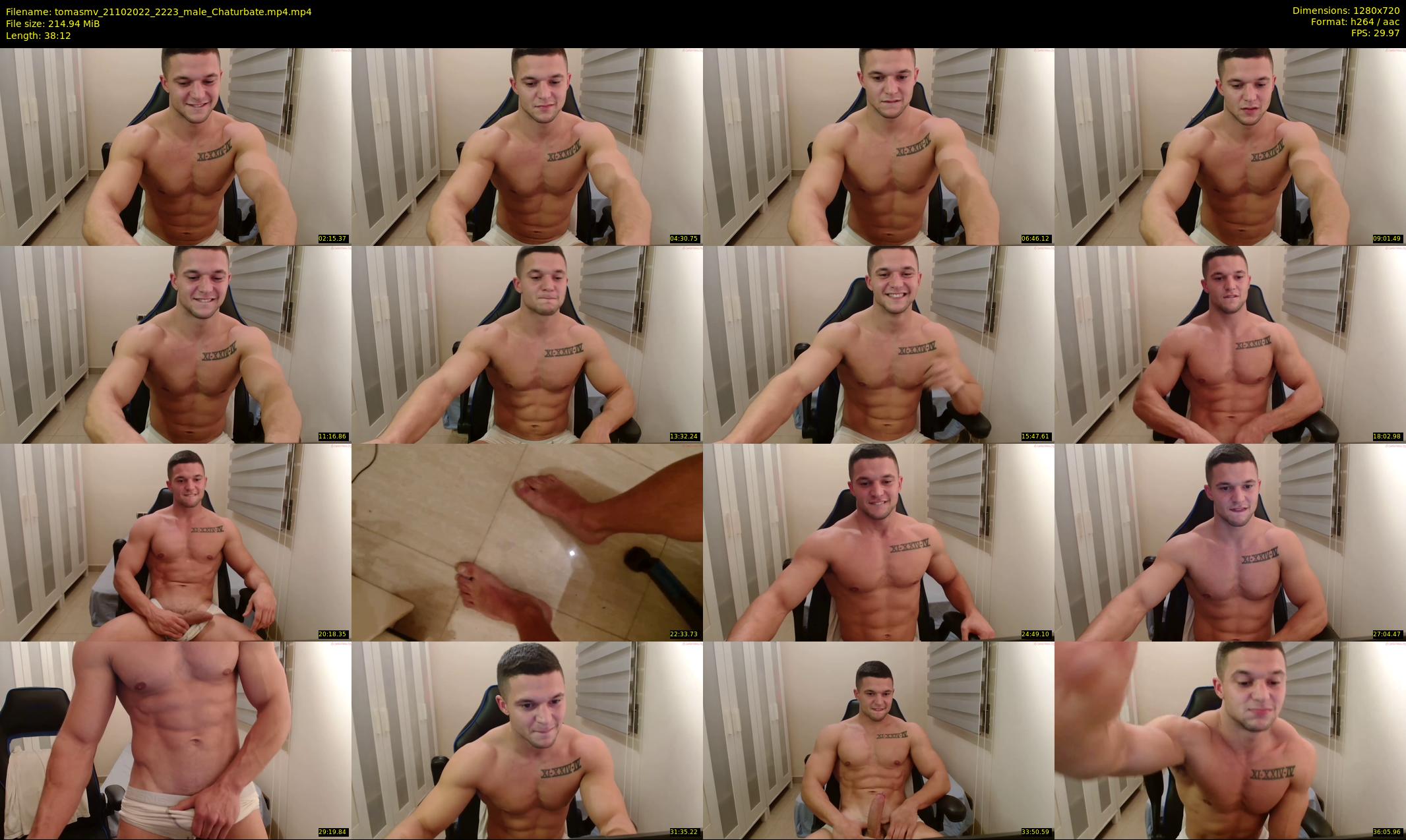 tomasmv — 39 minute Chaturbate male cam show recording, 720p, Oct 21, 2022