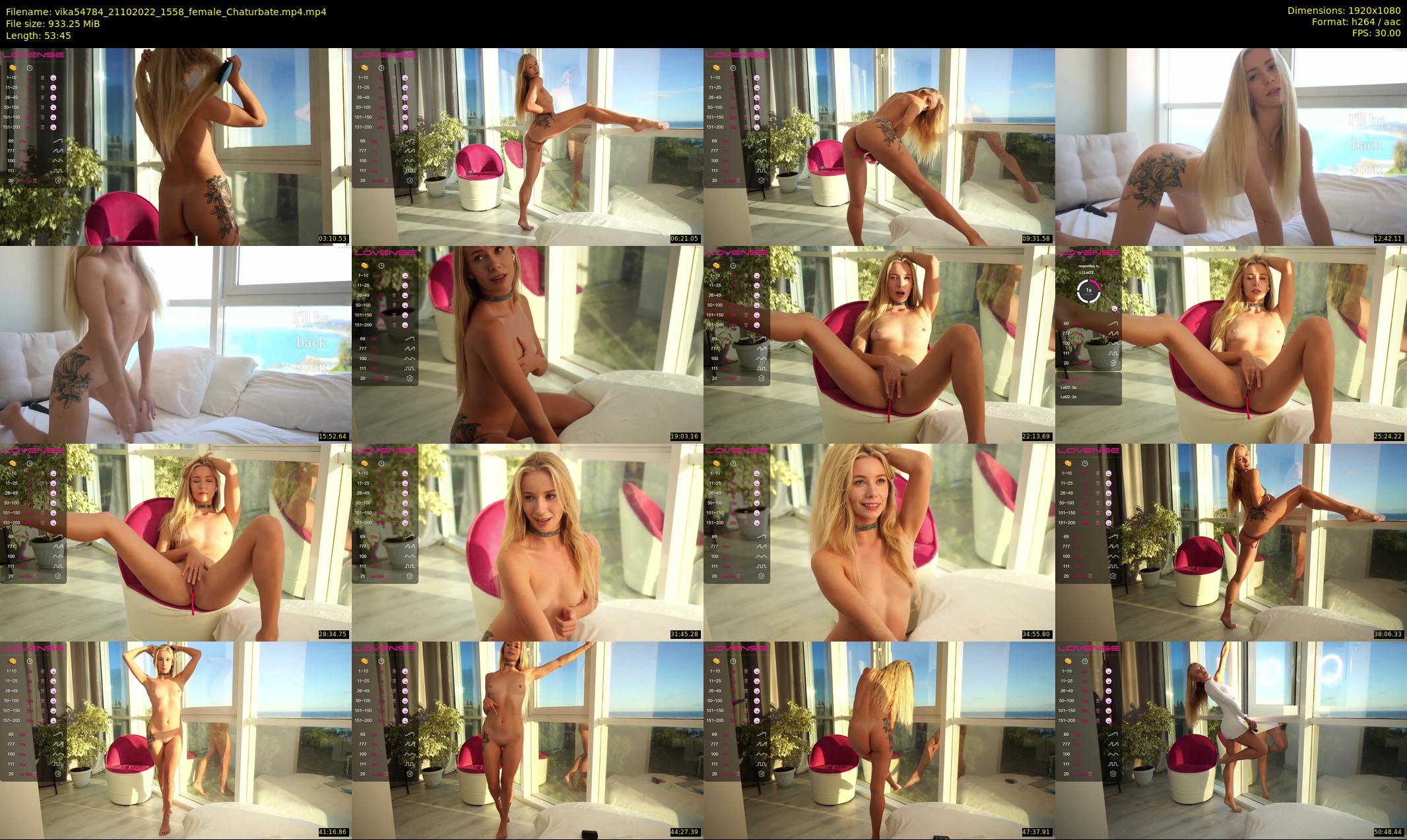 vika54784 — 54 minute Chaturbate female cam show recording, 1080p, Oct 21, 2022
