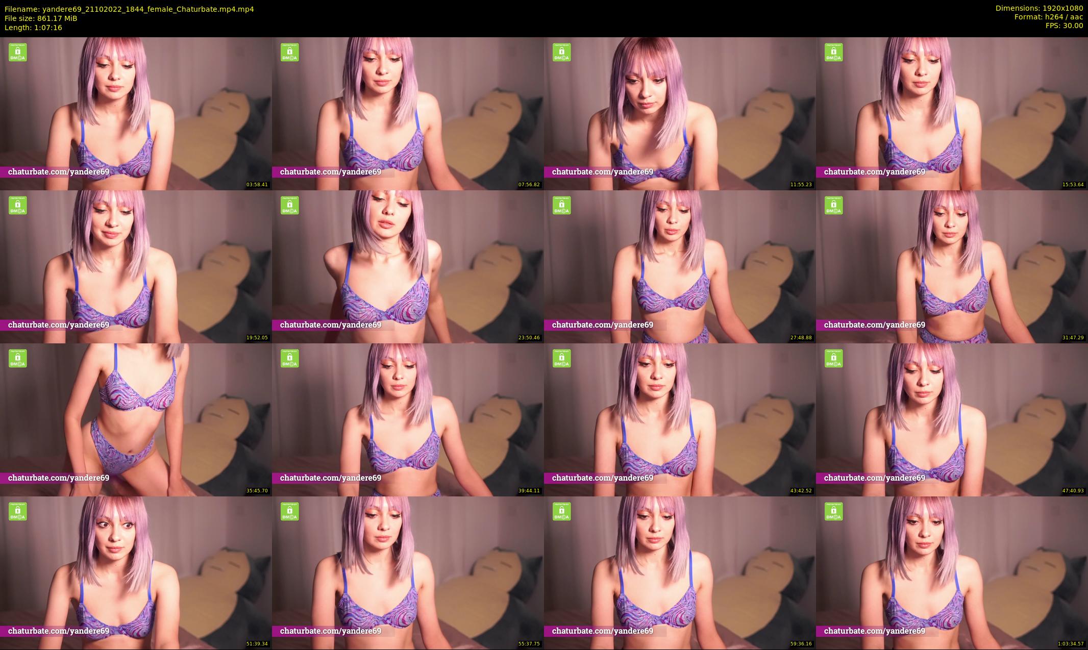 yandere69 — 68 minute Chaturbate female cam show recording, 1080p, Oct 21, 2022
